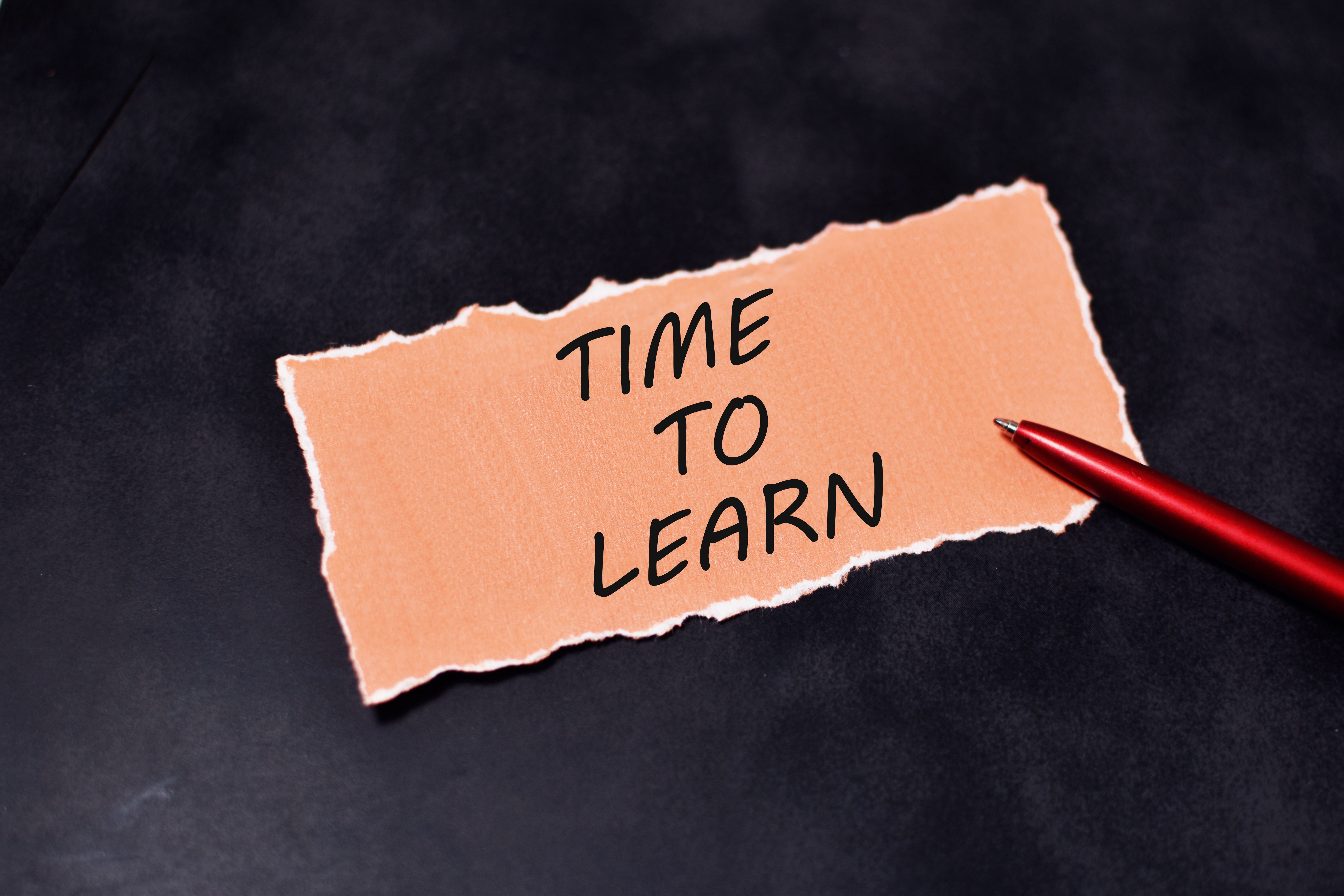 Time to Learn educational Concept Time to Learn educational Concept