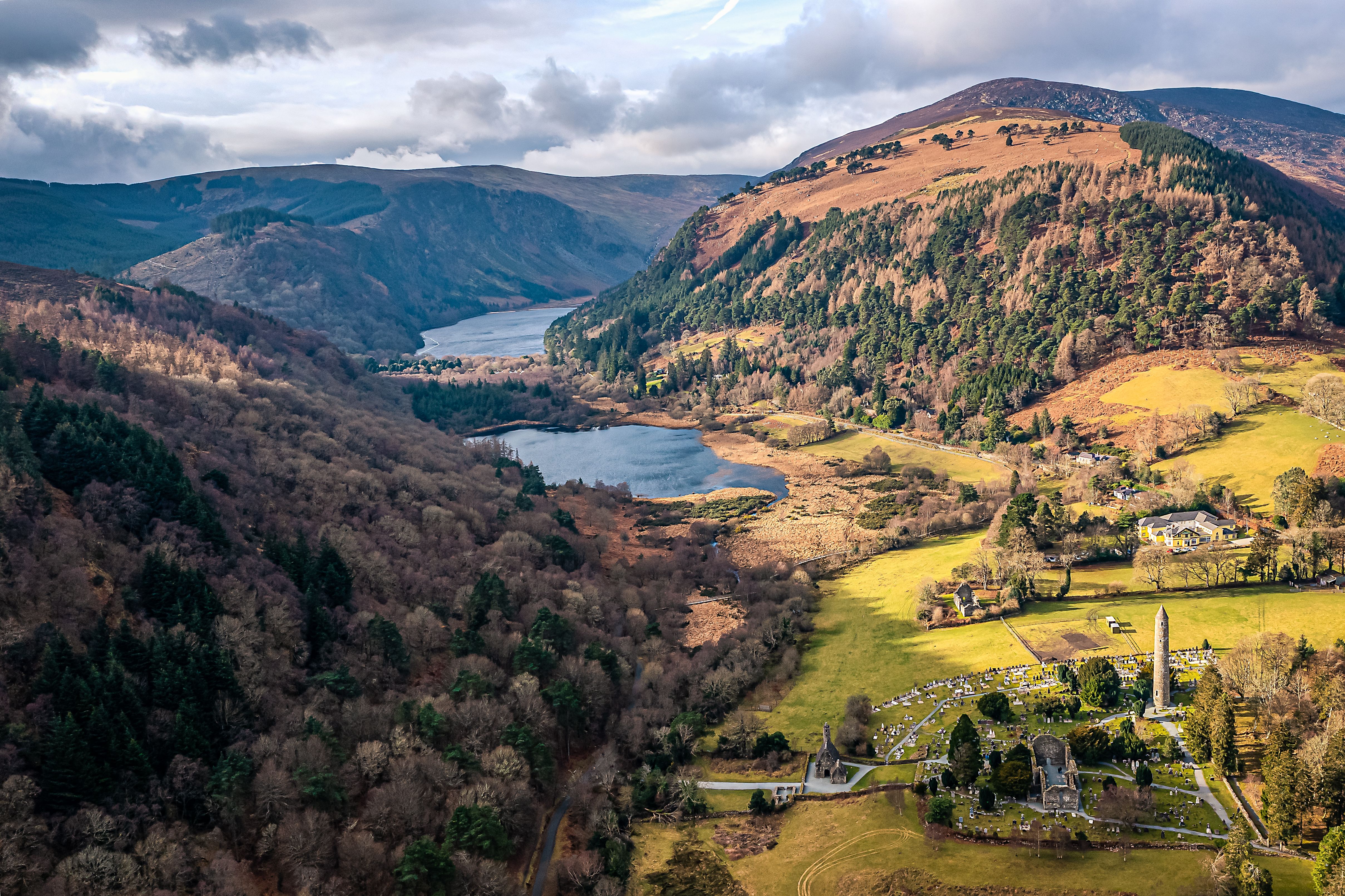 Stunning Morning at Glendalough Upper Lake, Wicklow National Park, Ireland