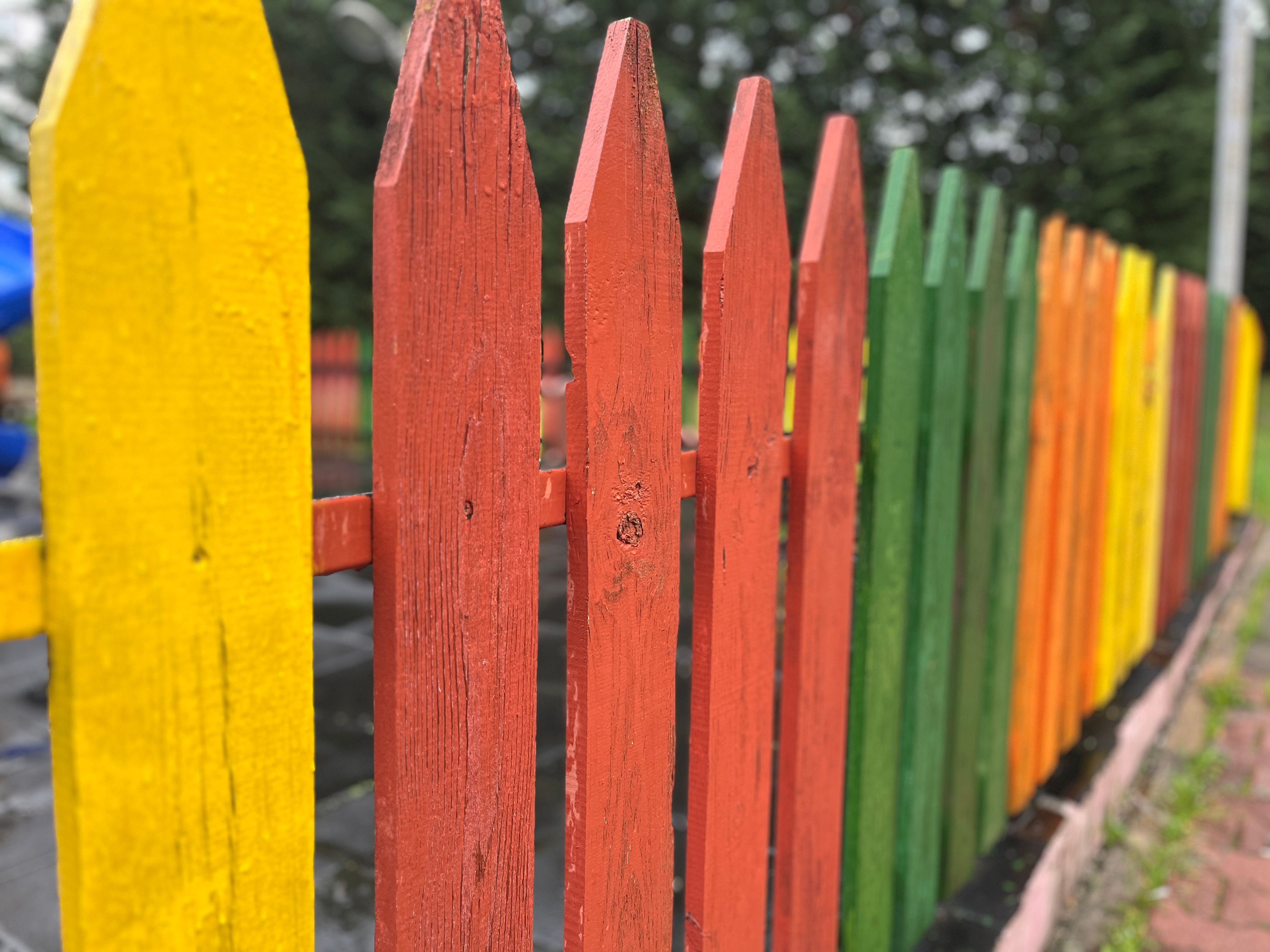 mixed material fence