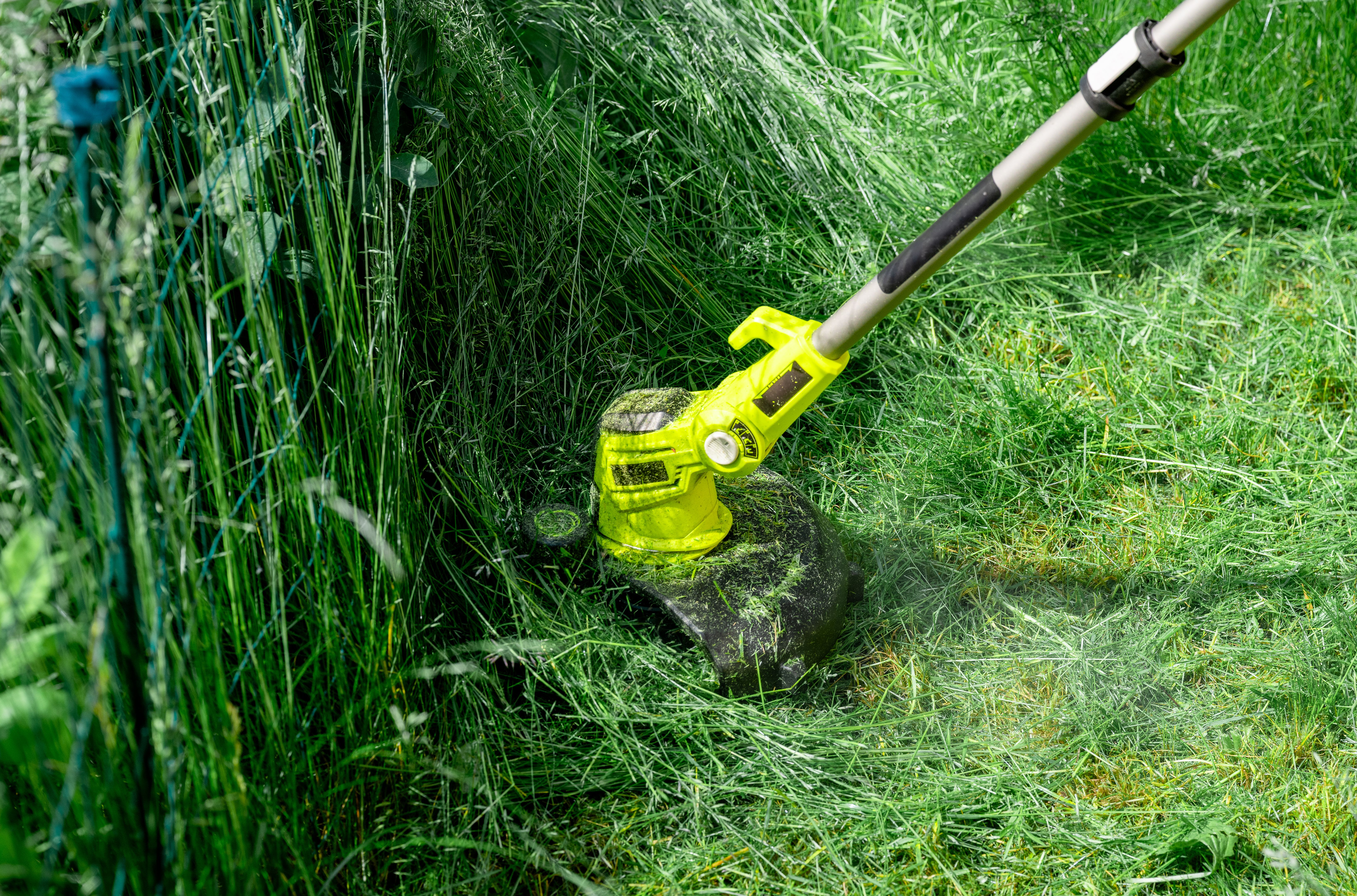 string trimmer garden