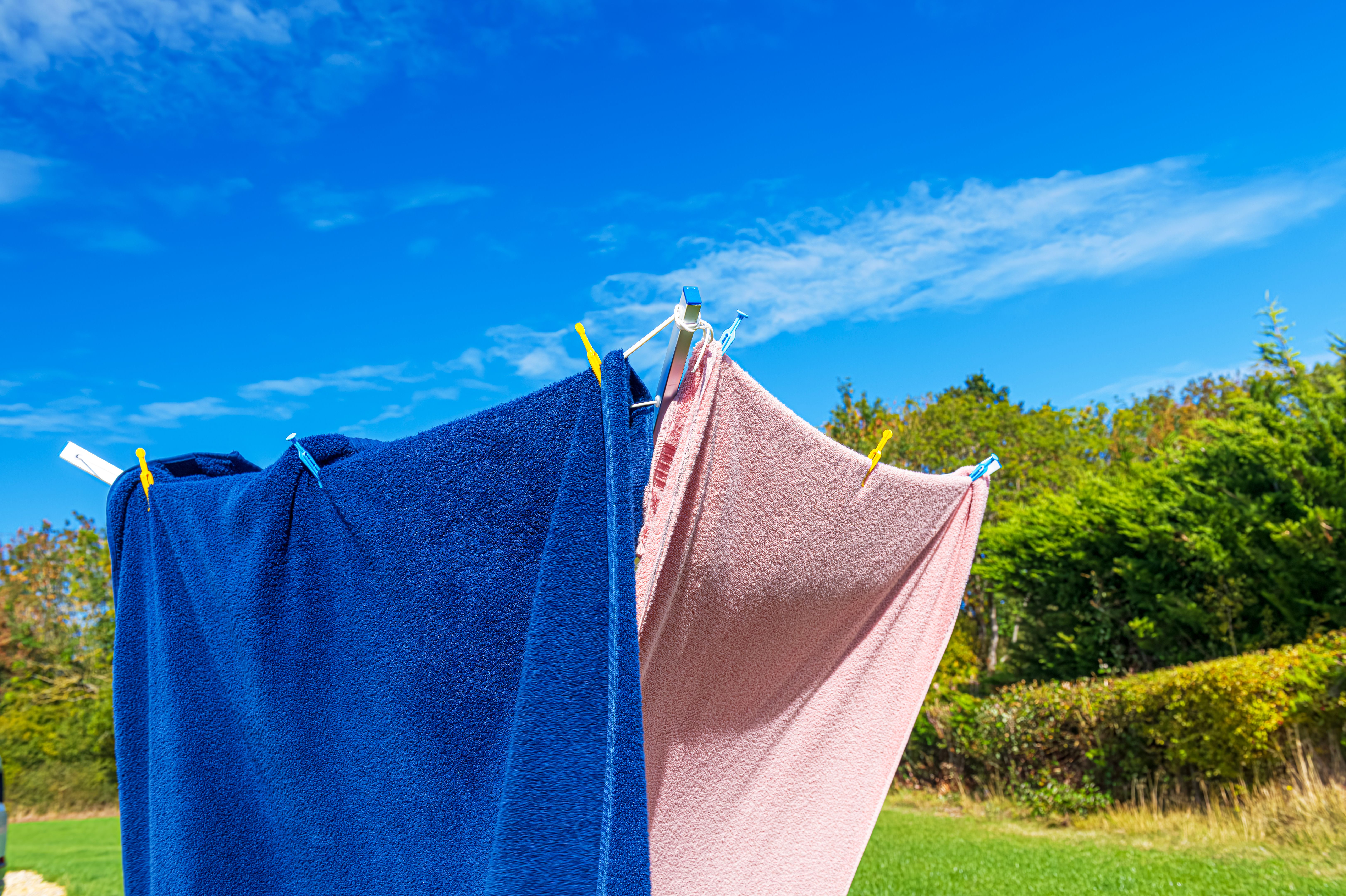 air drying clothes
