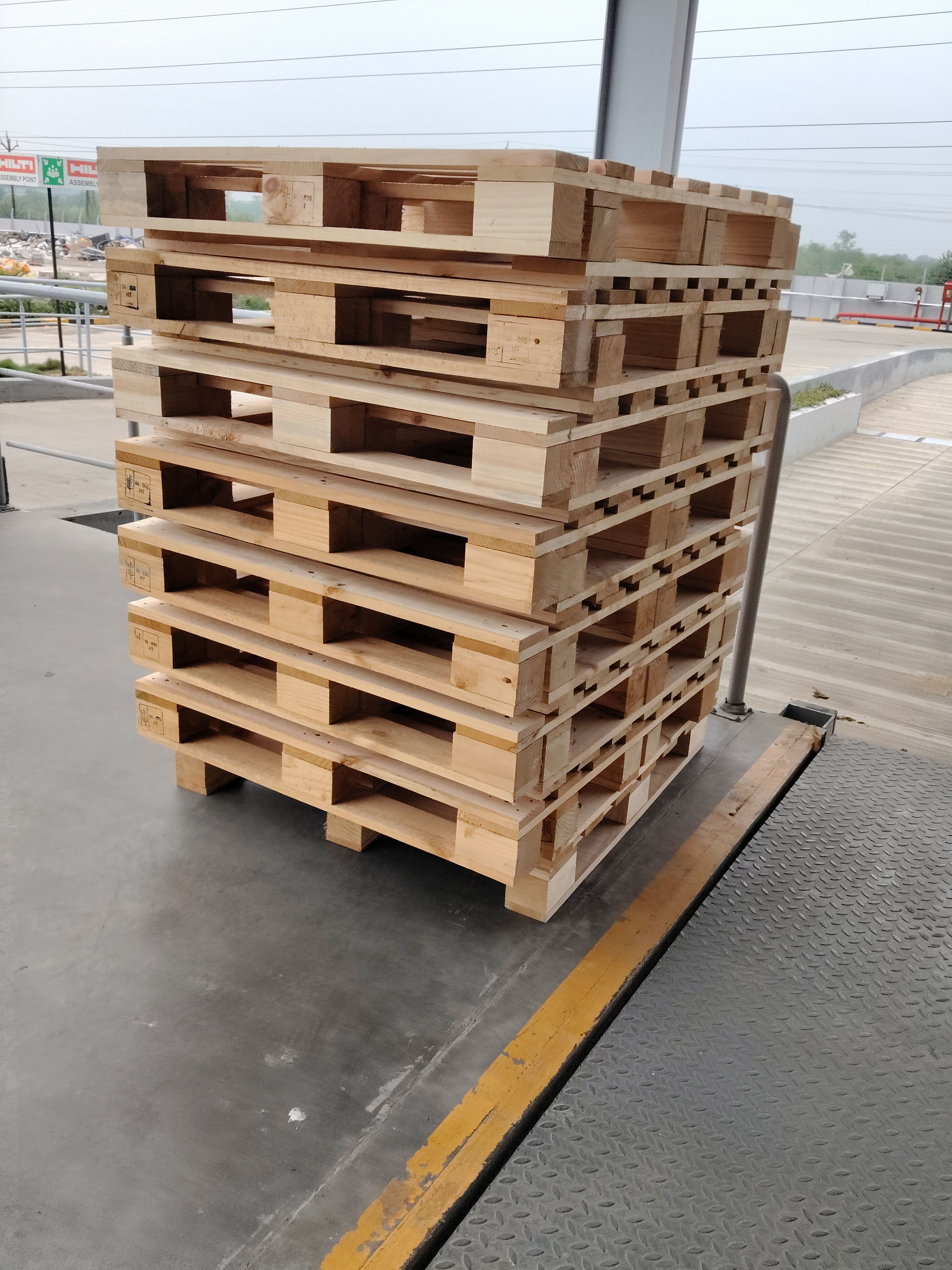 wooden pallets