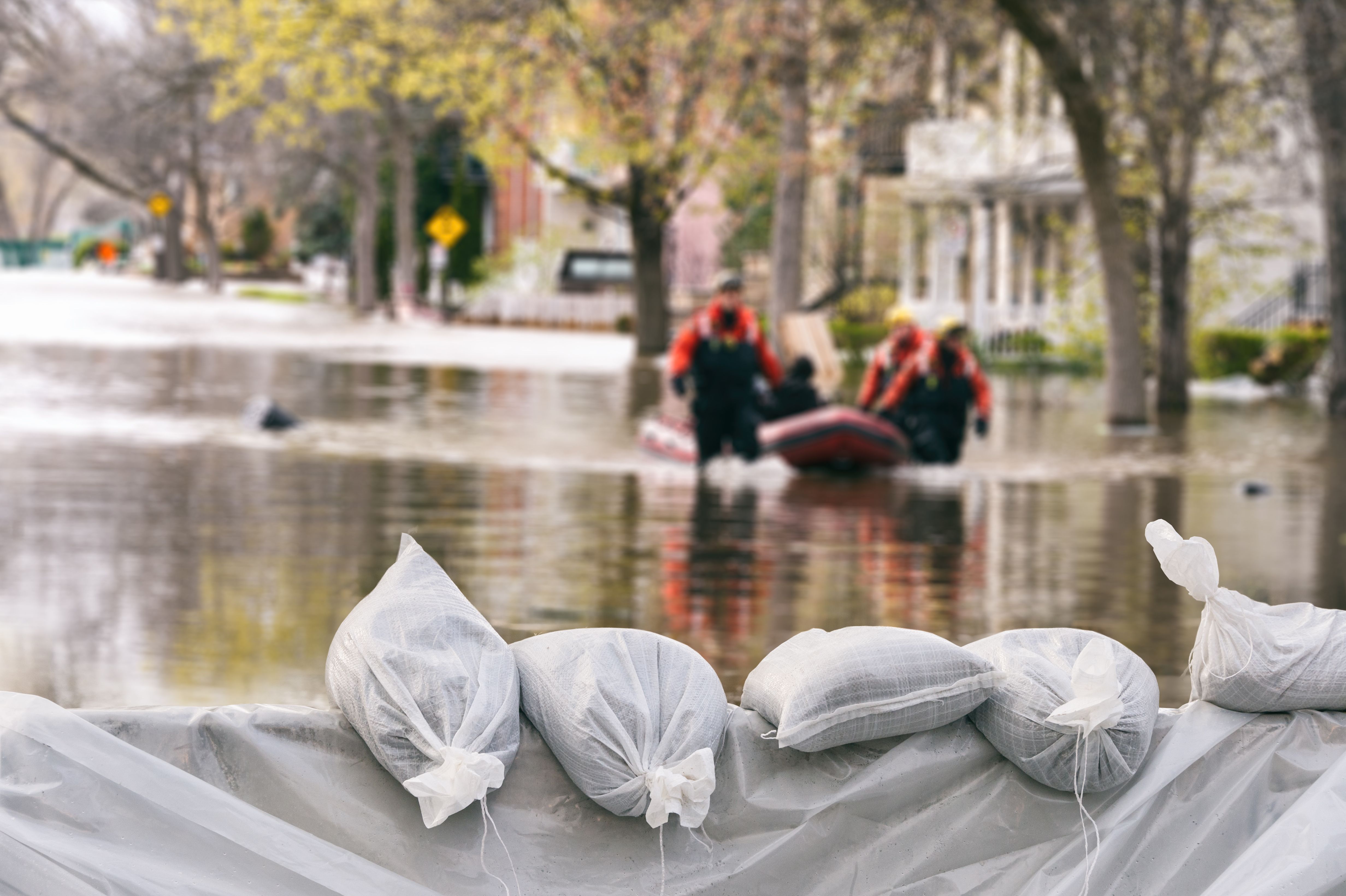 flooded street