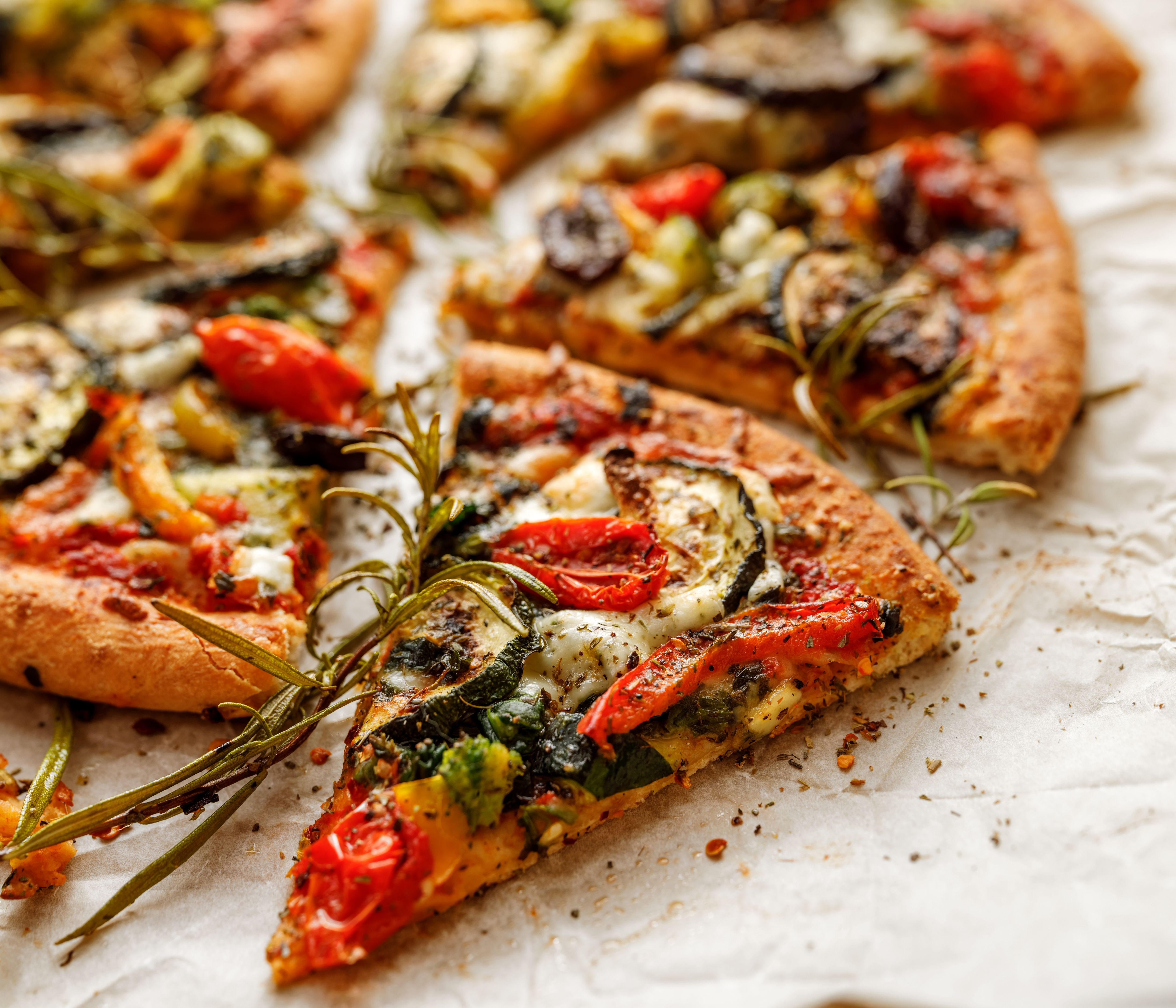 grilled vegetable pizza