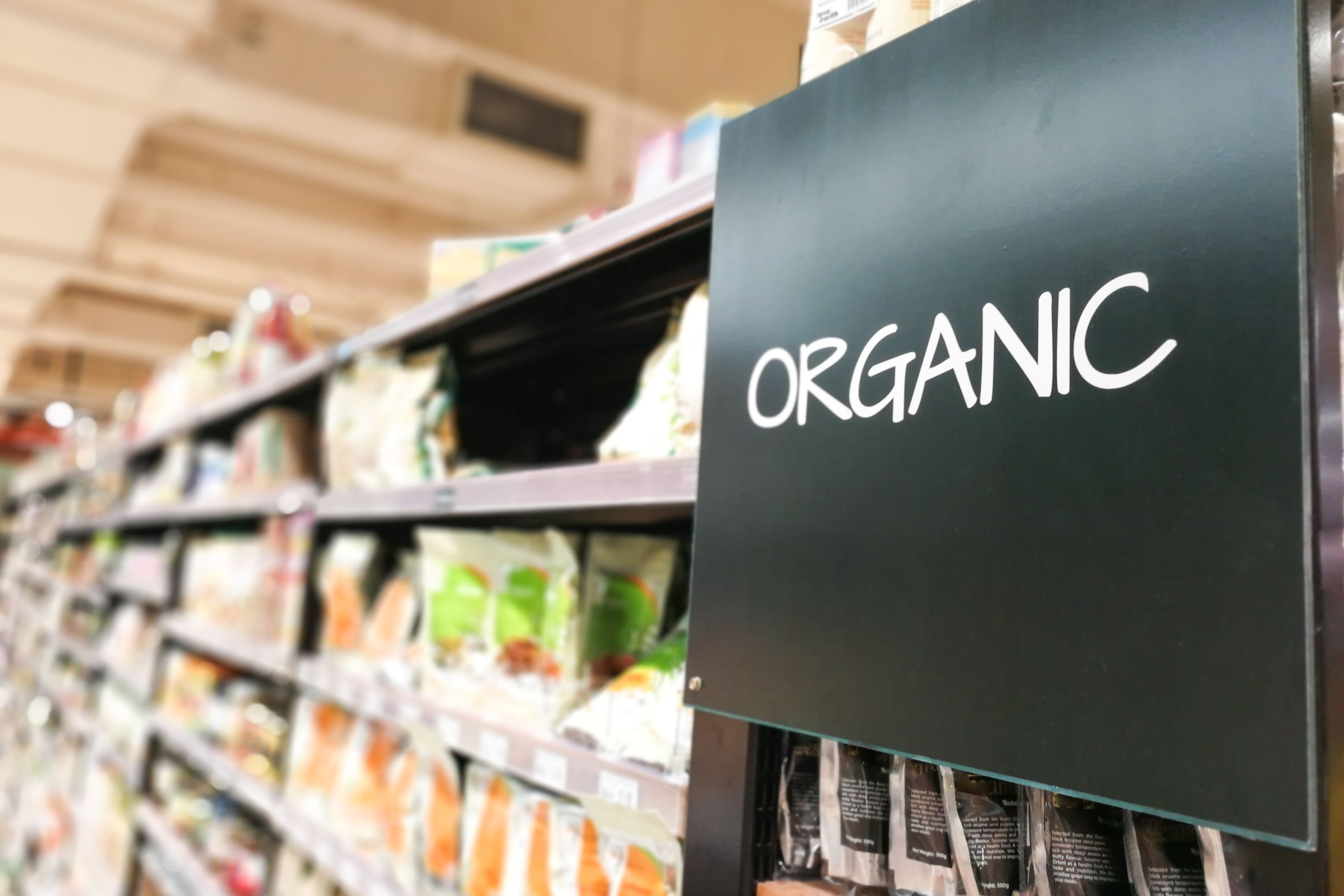 supermarket organic section
