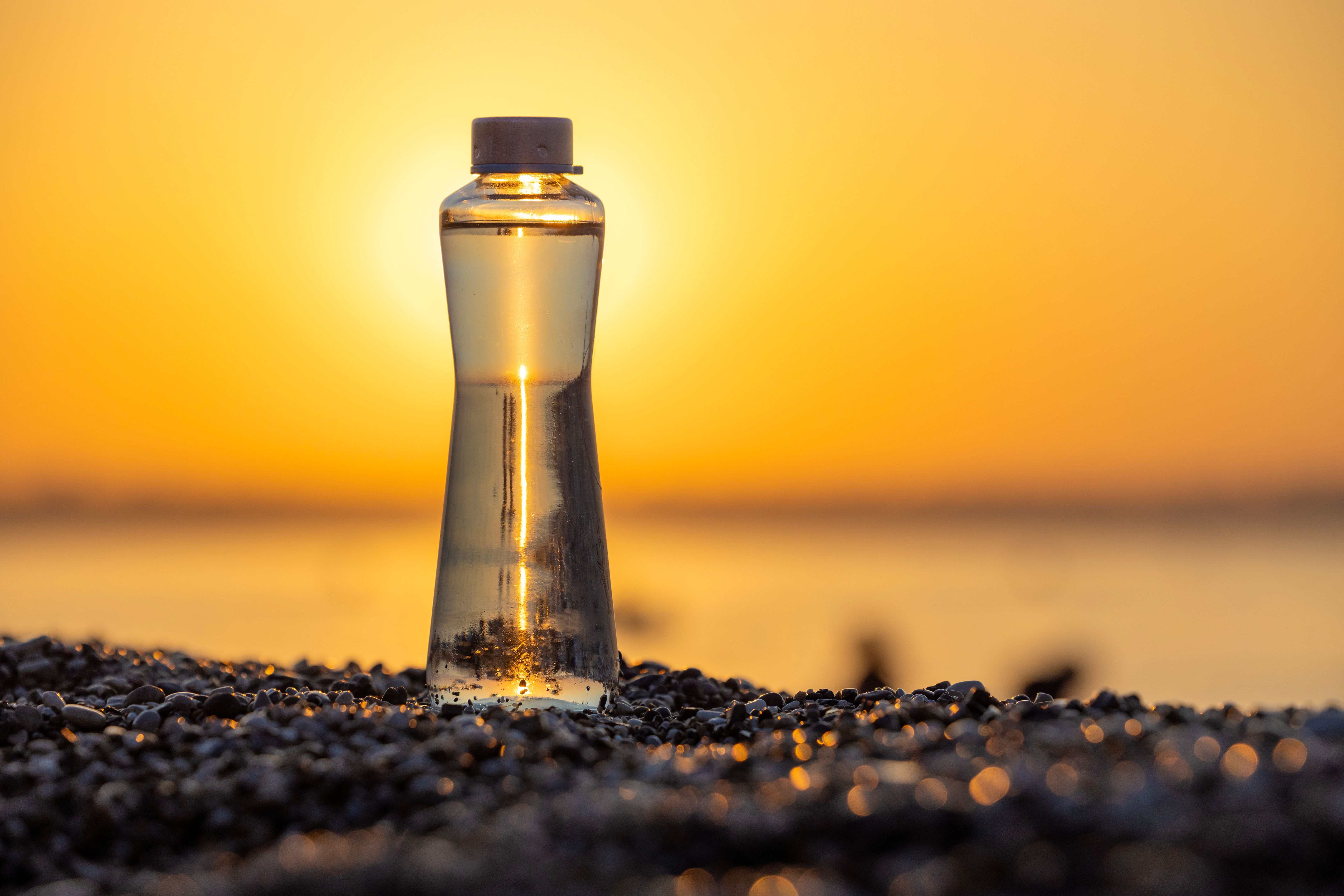 outdoor glass bottle