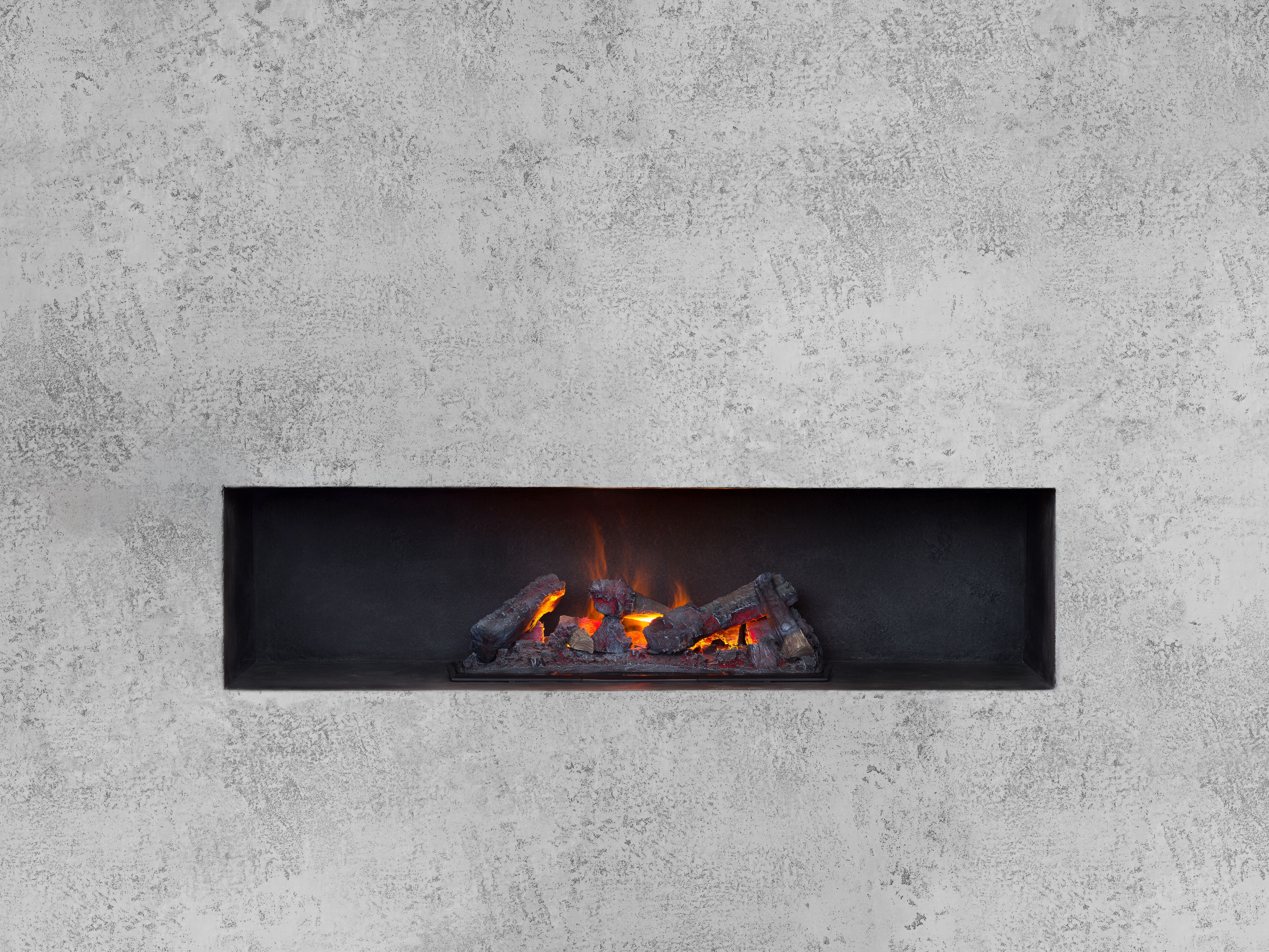 linear fireplace
