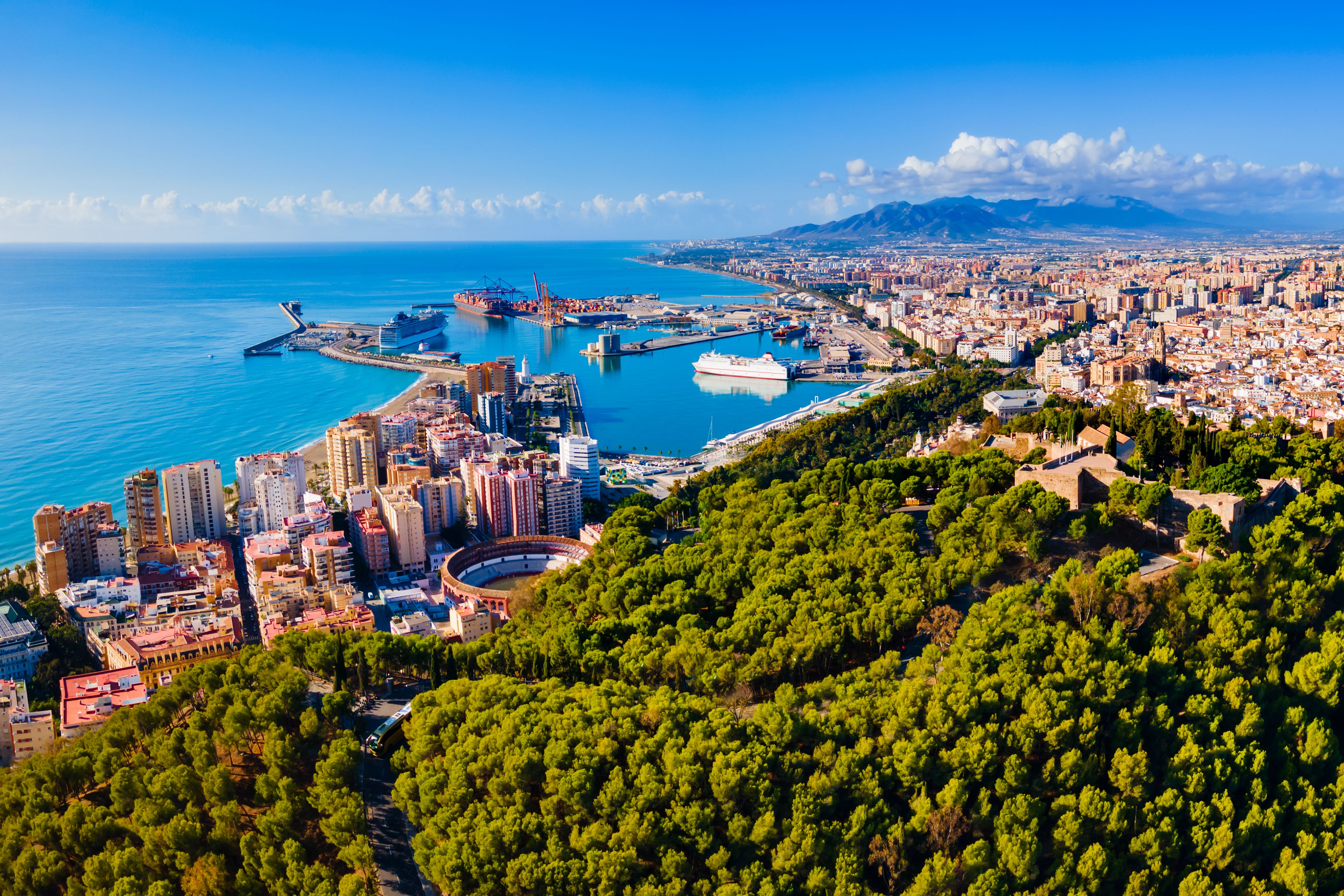 malaga cityscape