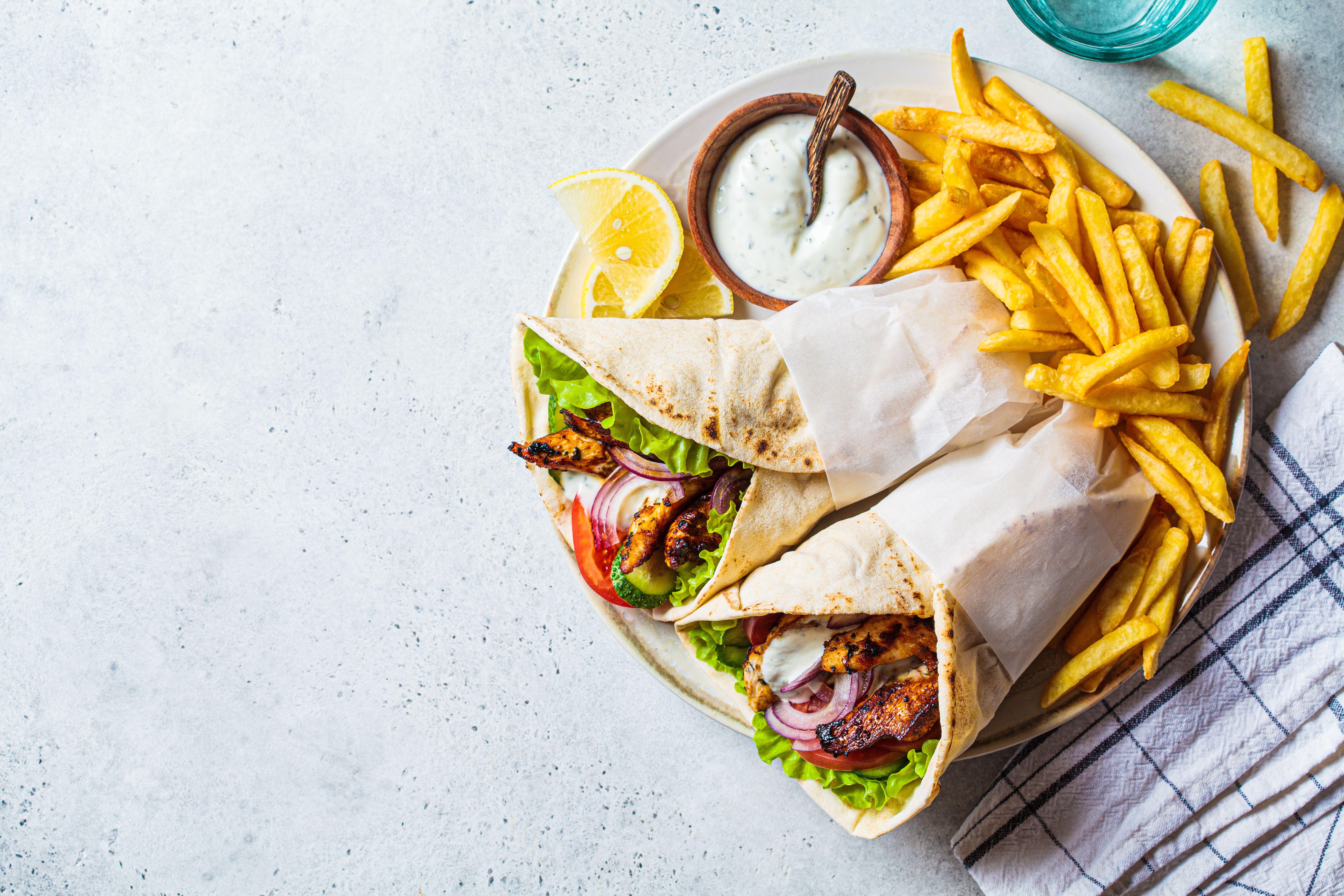 doner kebab wrap