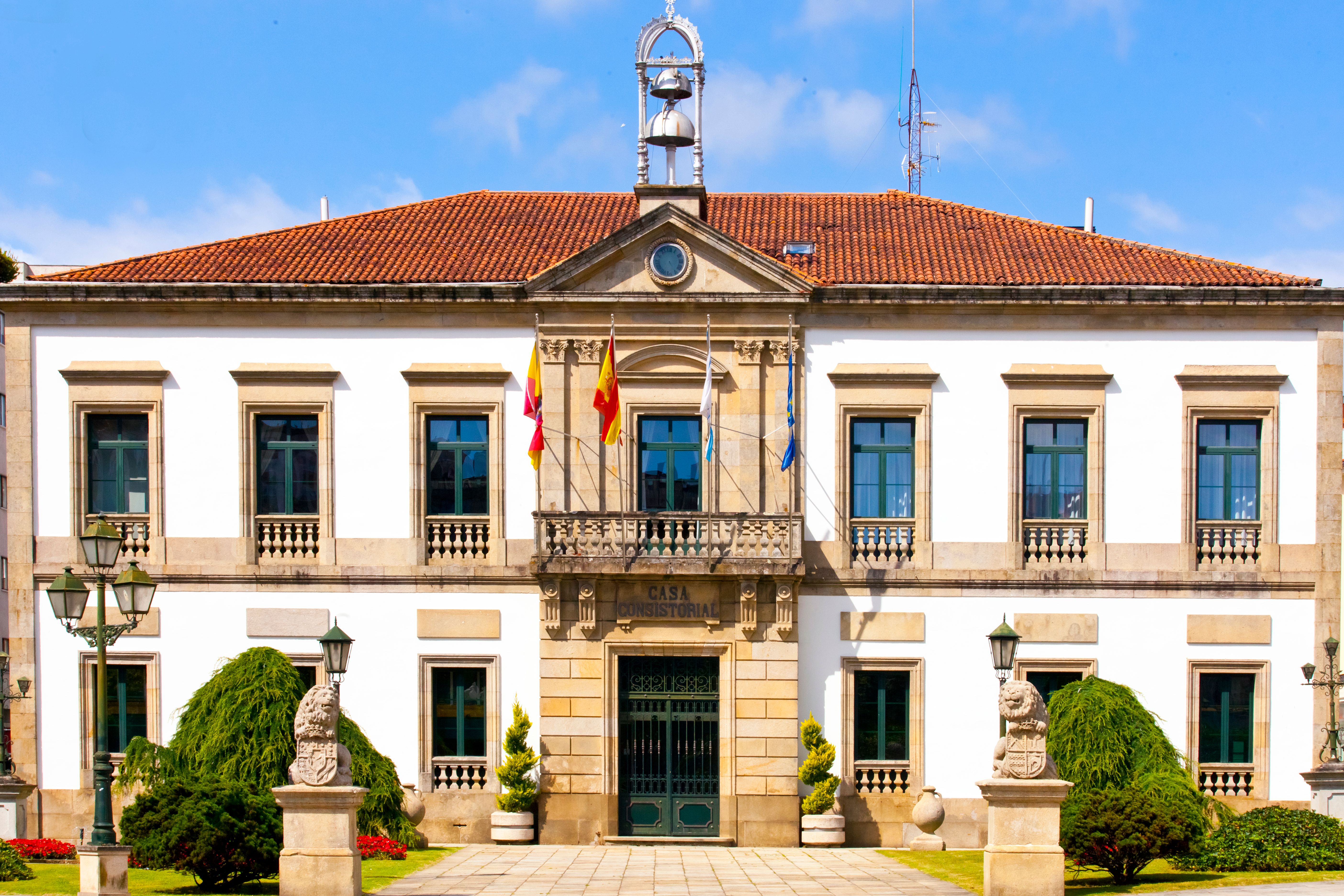 Fachada del ayuntamiento de Villagarcía de Arosa, Galicia, España