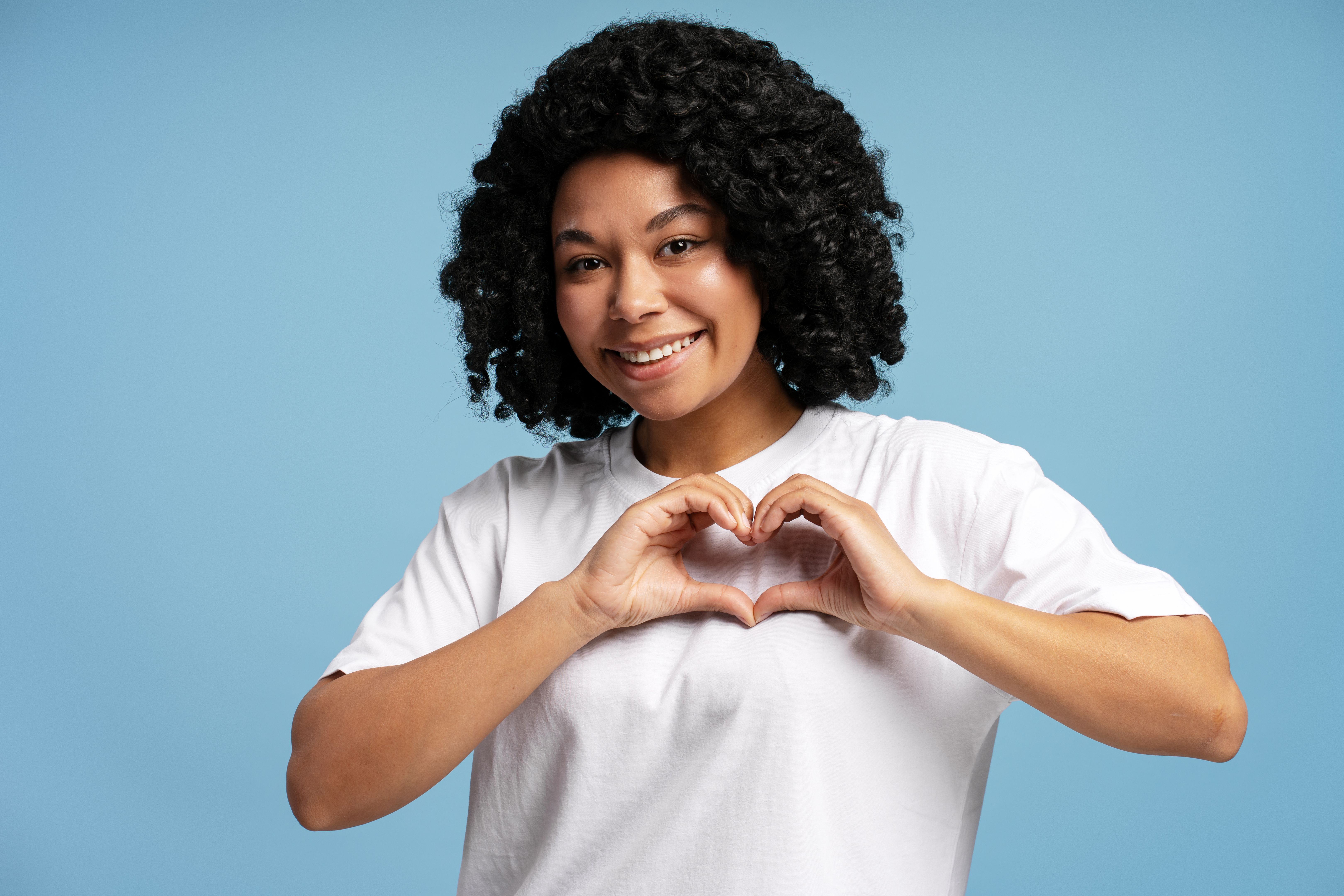 heart face hairstyle