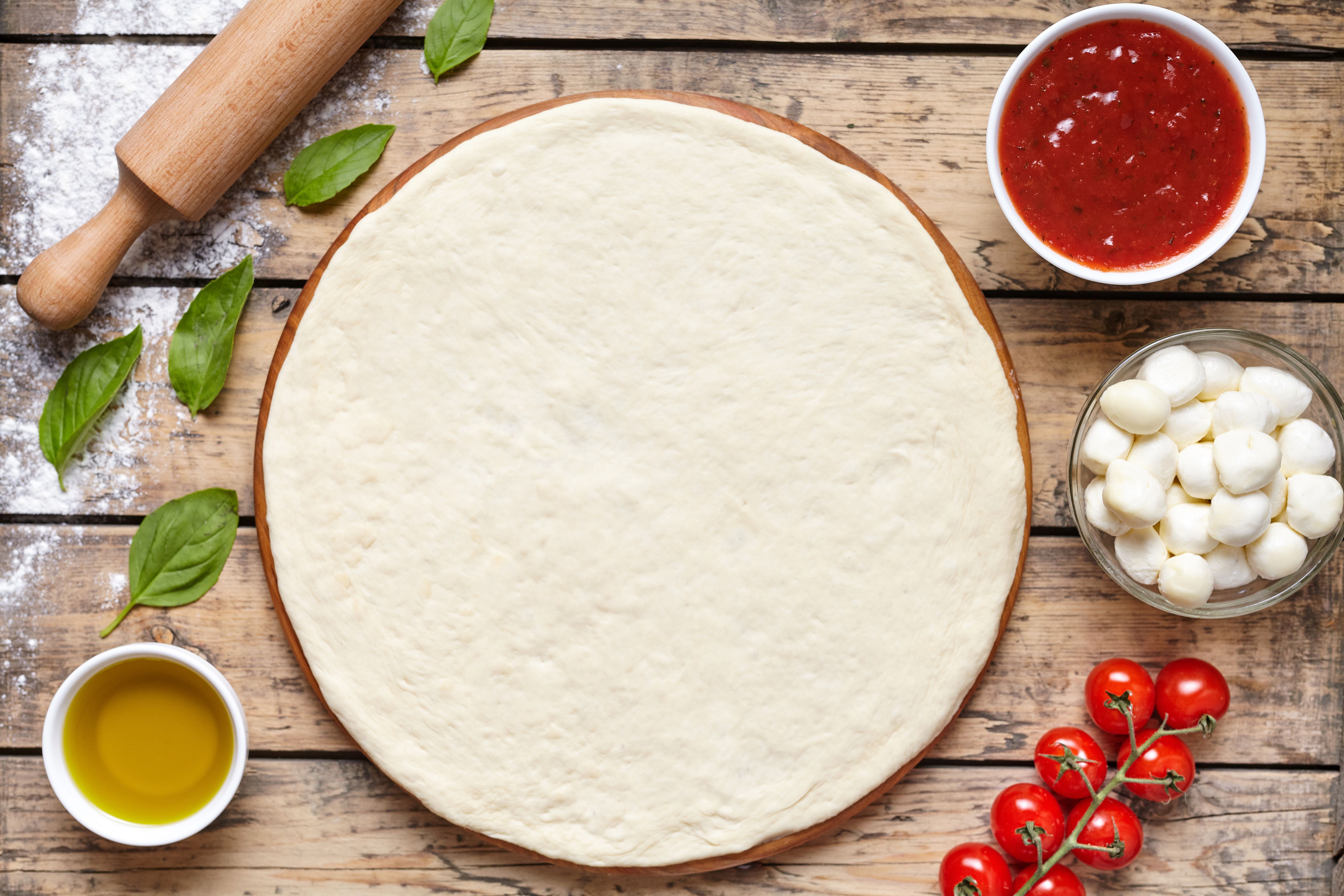 making pizza