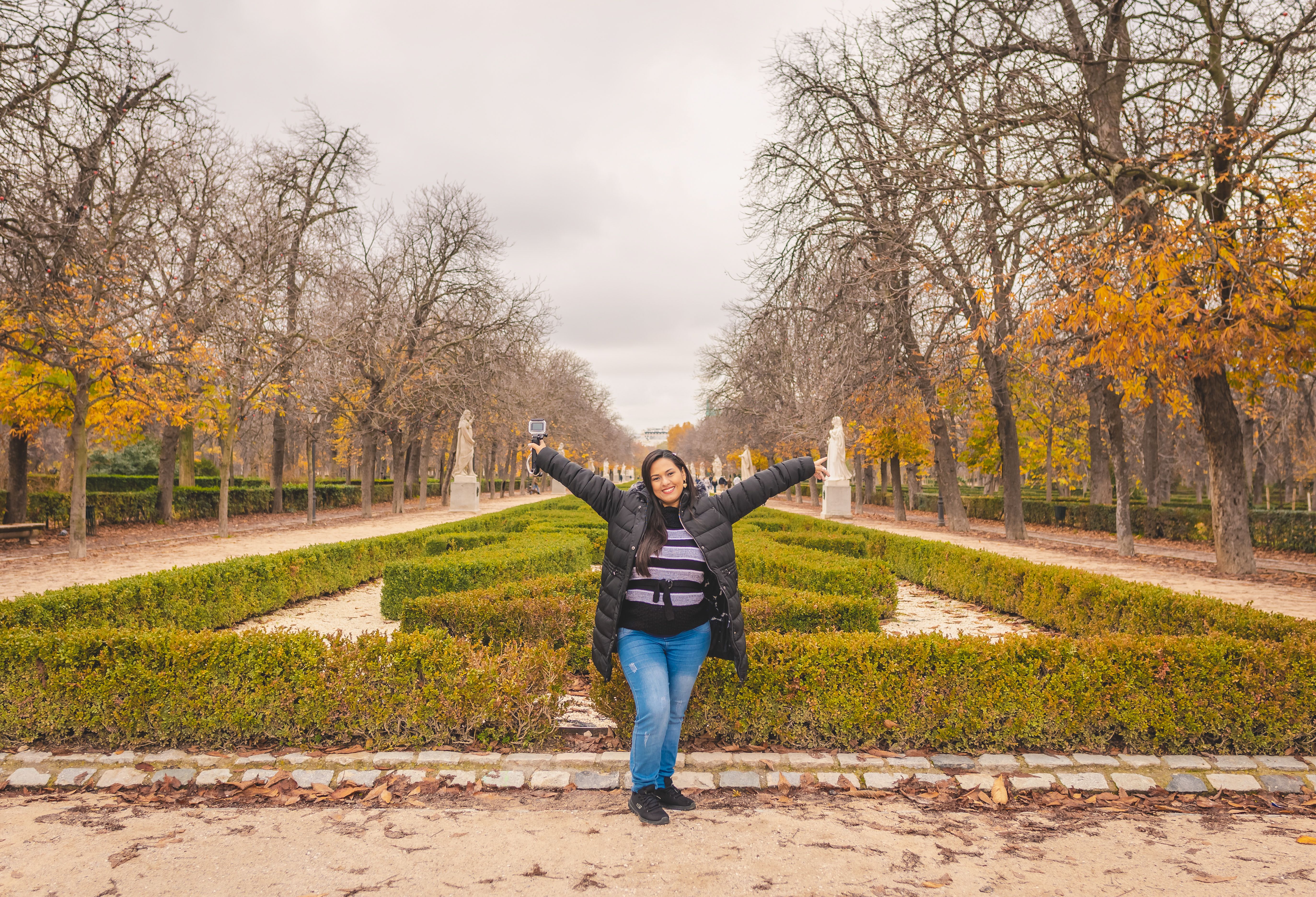 Woman in El Retiro Park in Madrid