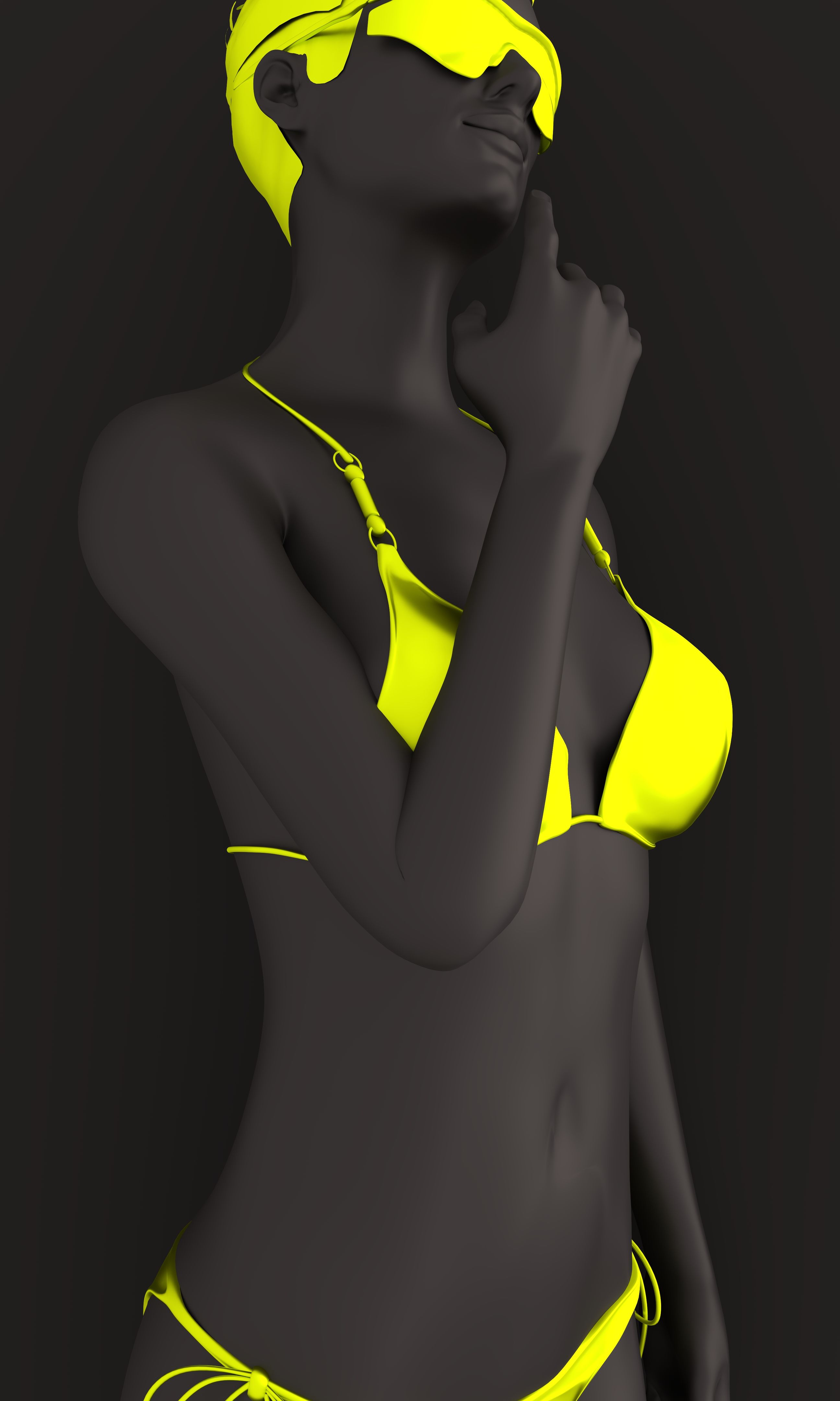 Beautiful sexy fitness girl.