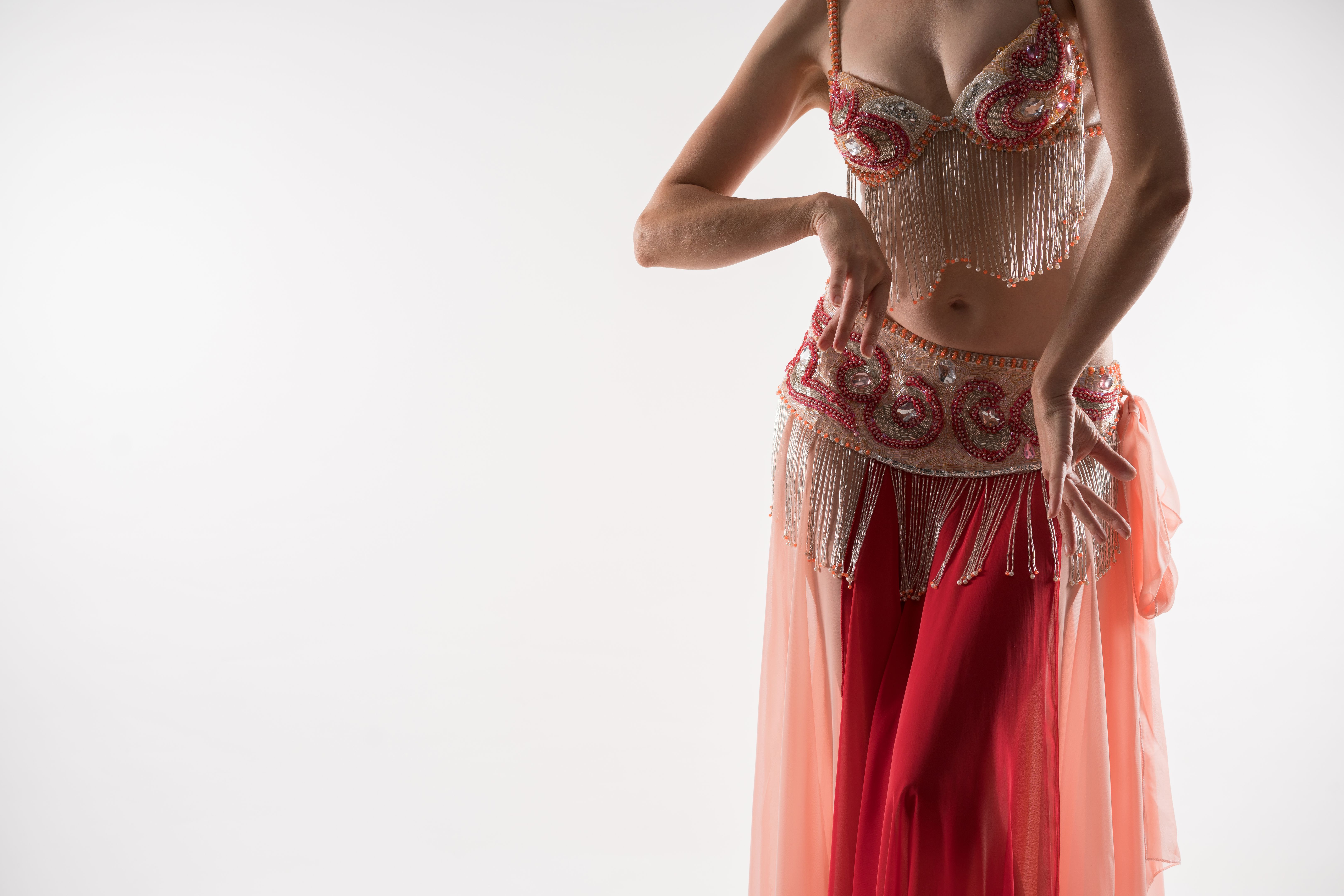 Body part of Belly dancer Body part of Belly dancer