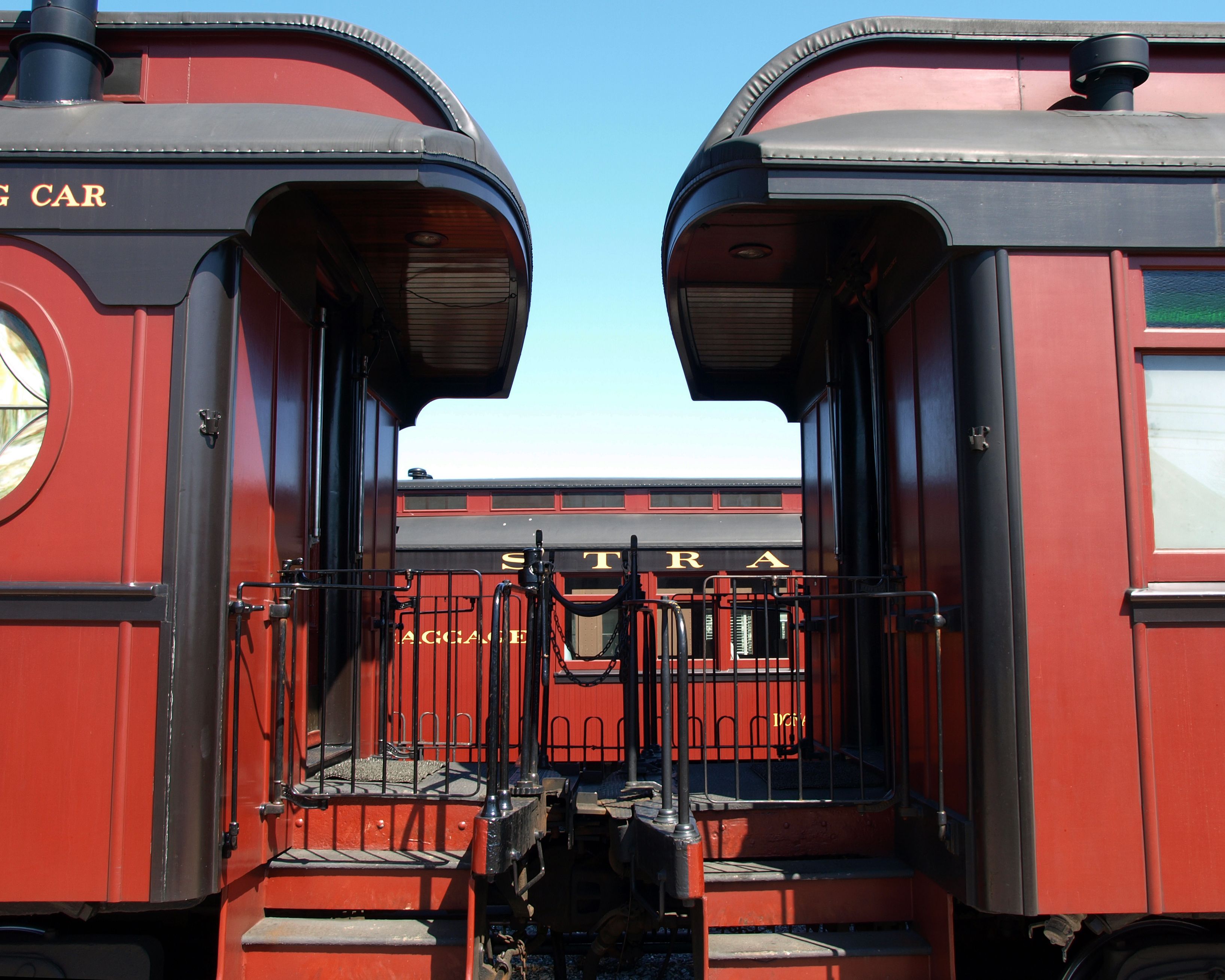 Antique Train Railroad Cars