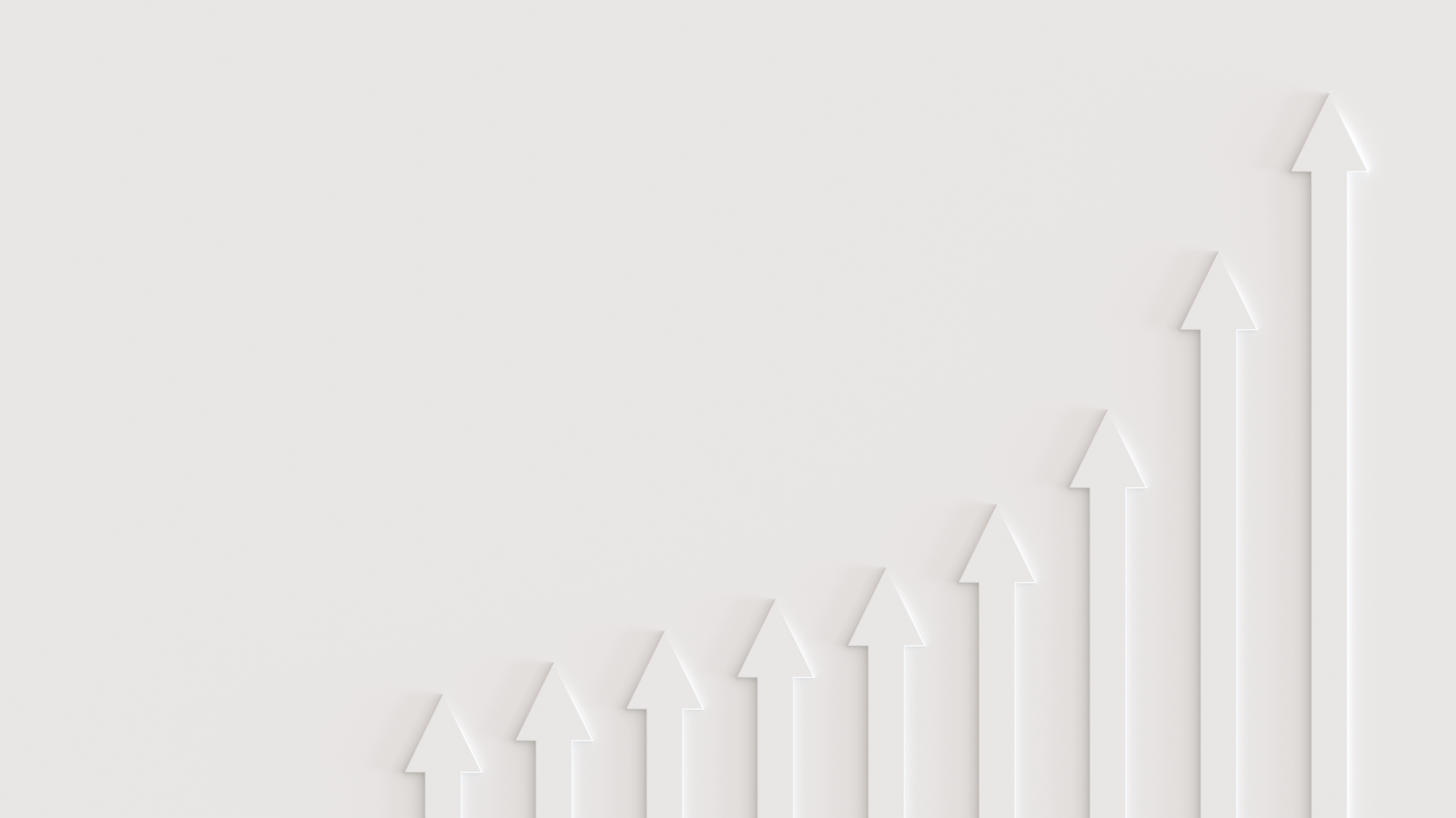 White 3D background with wide margins with arrow graphs