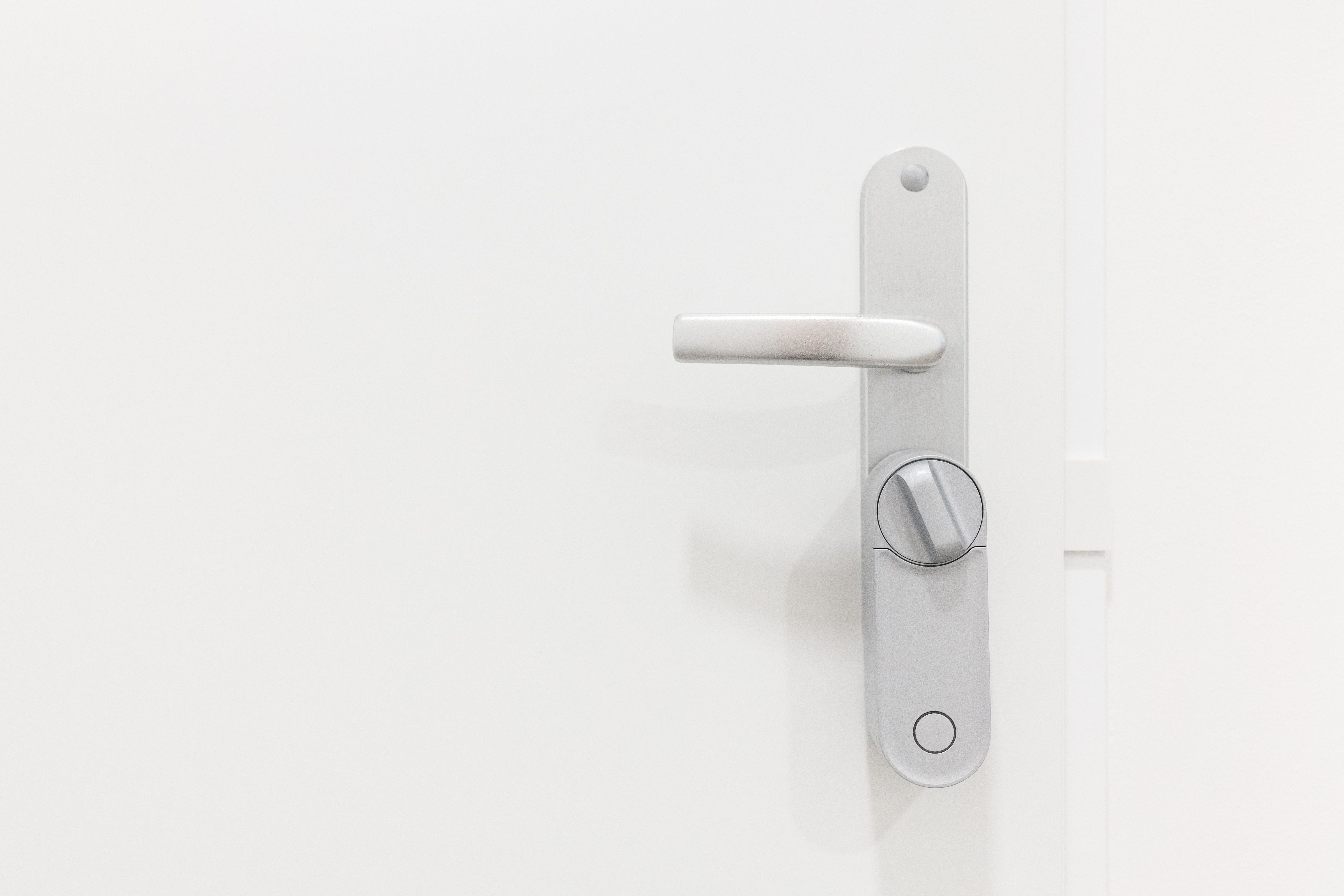 smart lock on door