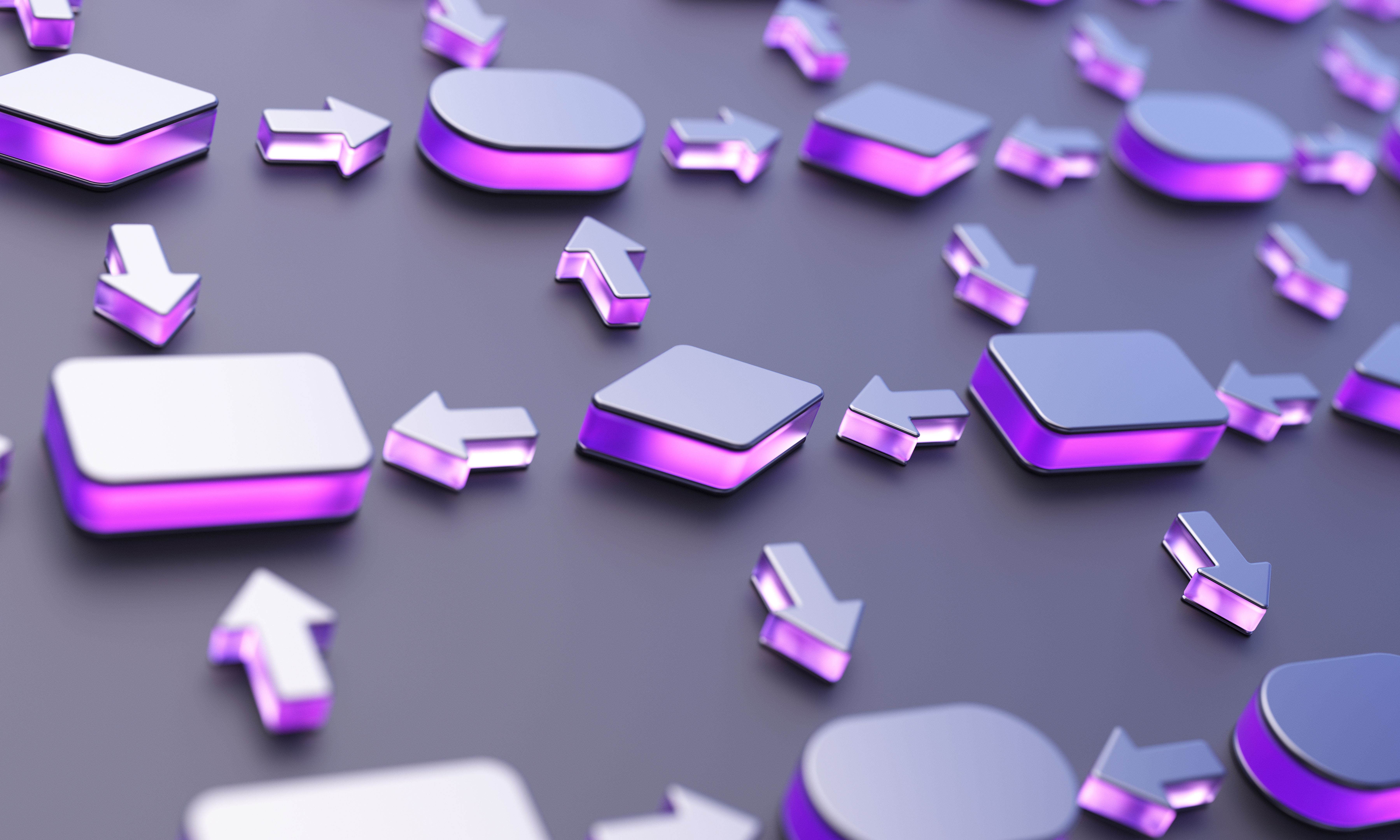 Flow chart or blockchain concept