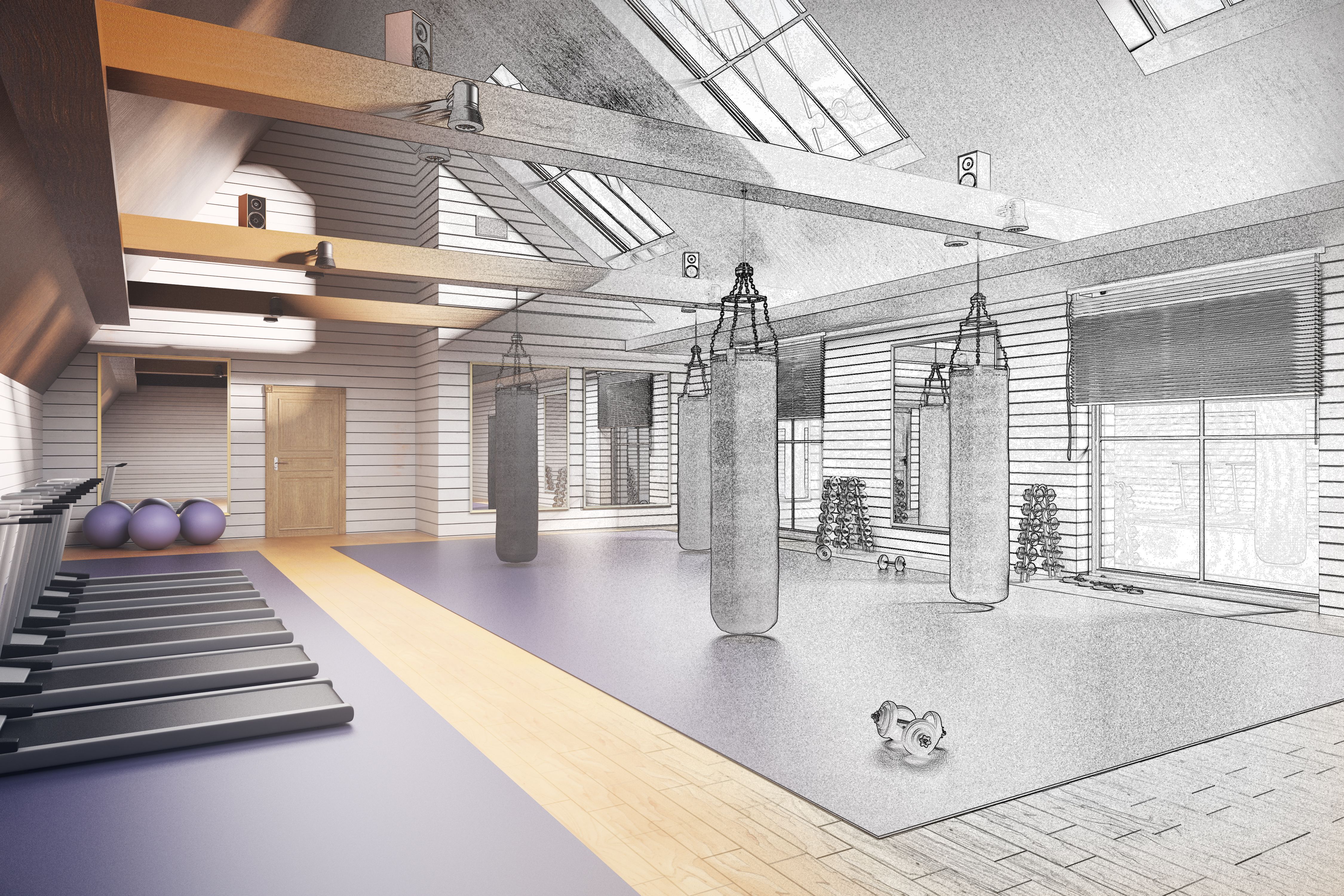 fitness center layout