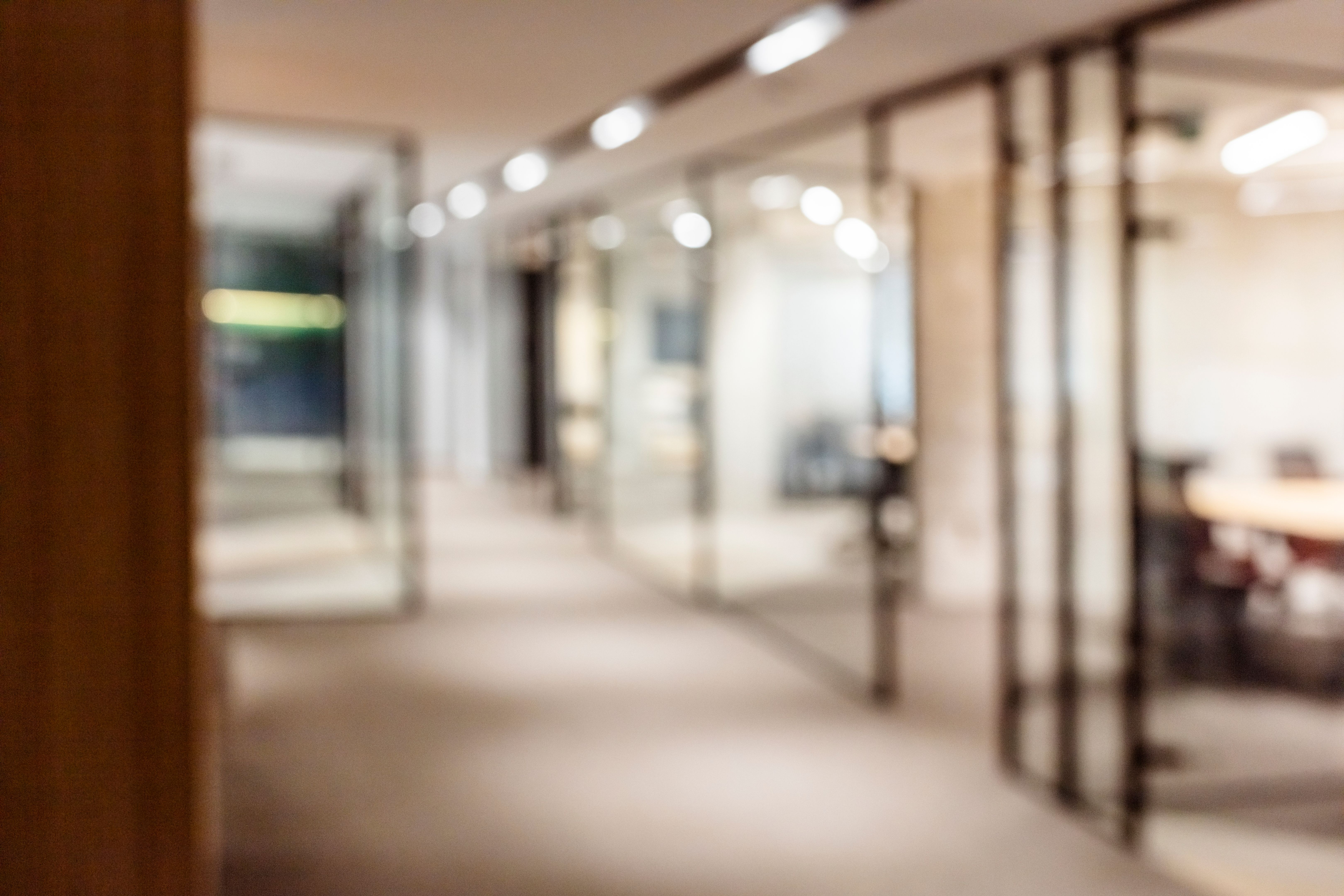 clean office workspace