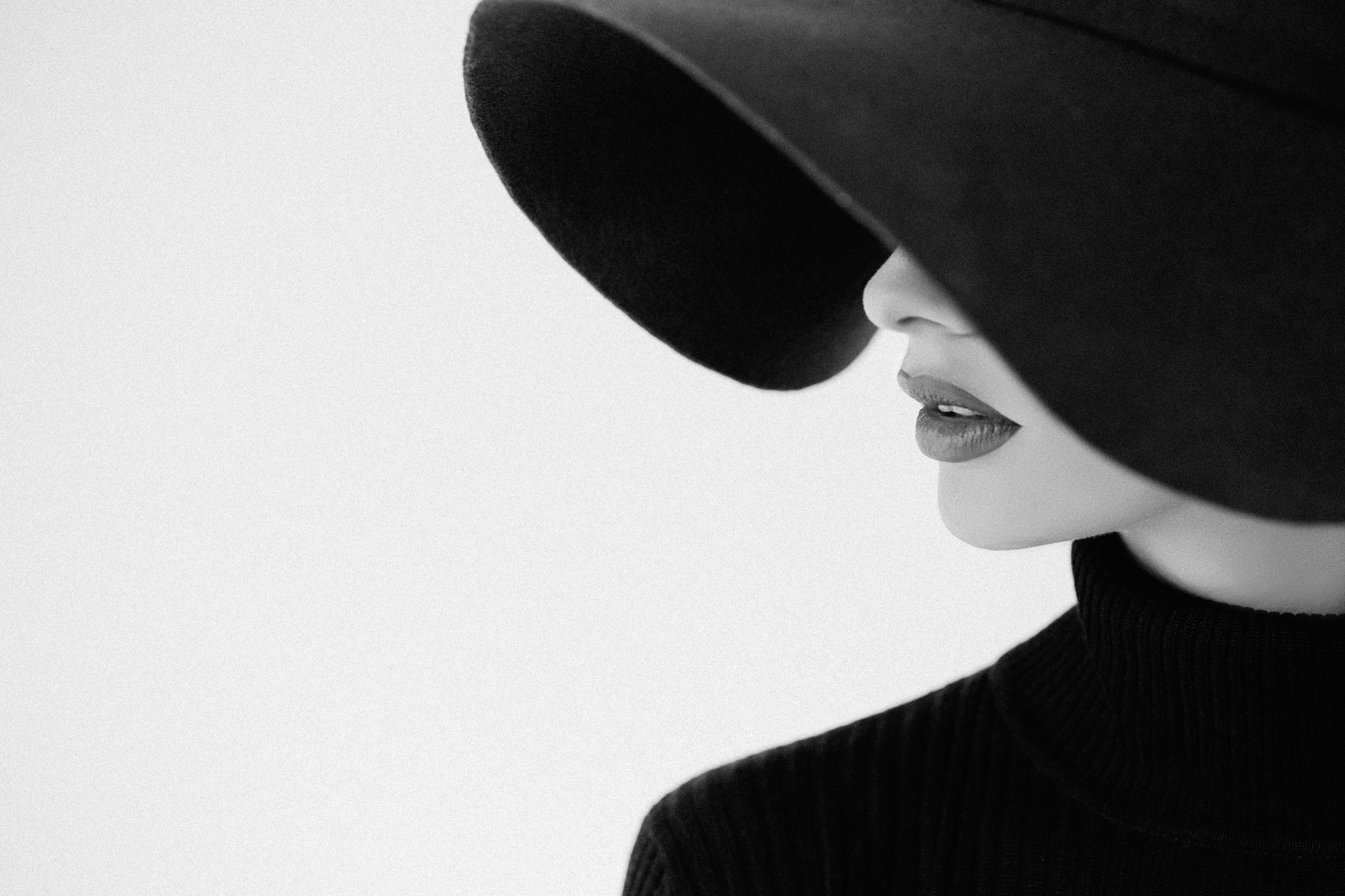 Young beautiful woman wearing hat Young beautiful woman wearing hat