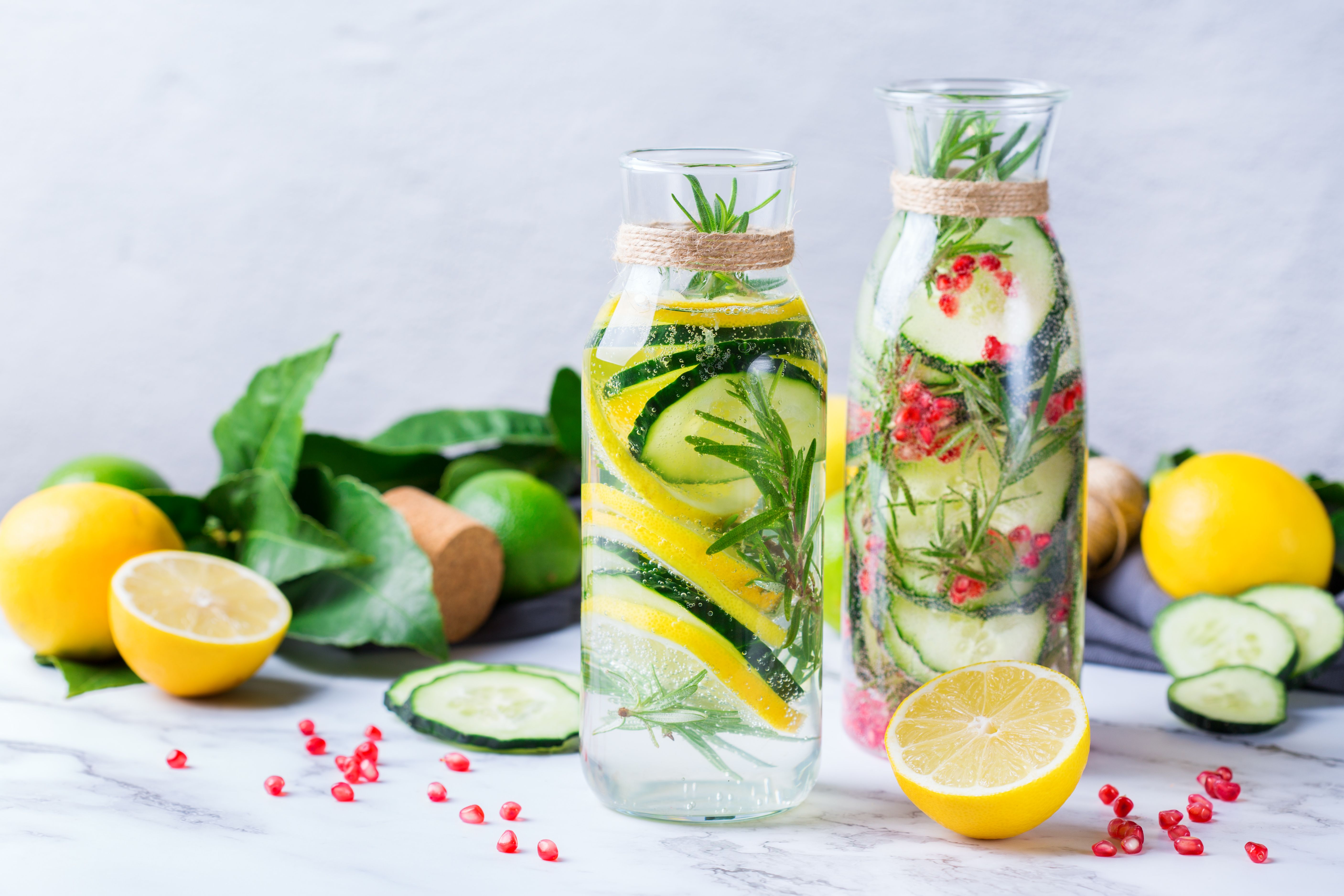 herb infused water