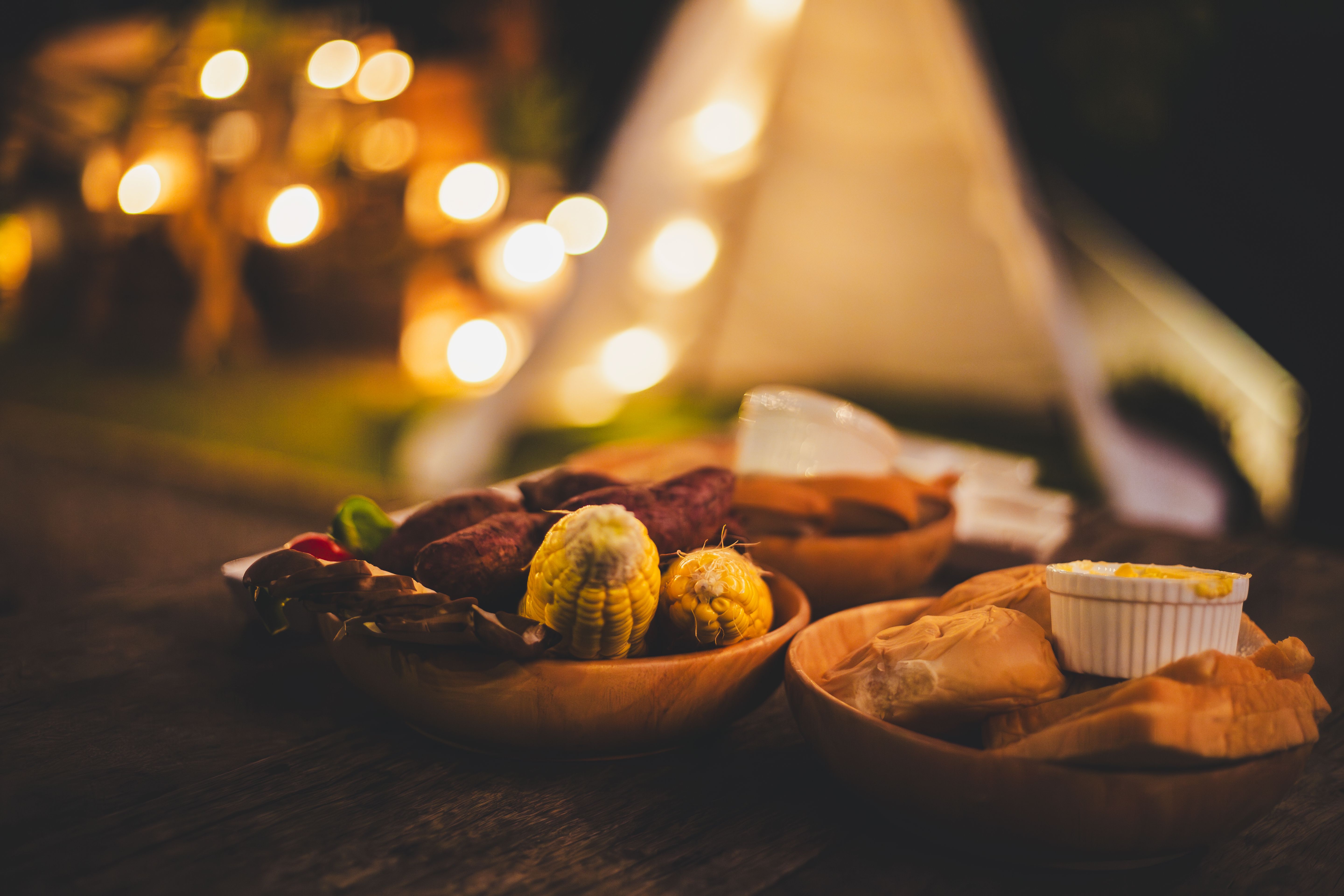 fairy lights picnic