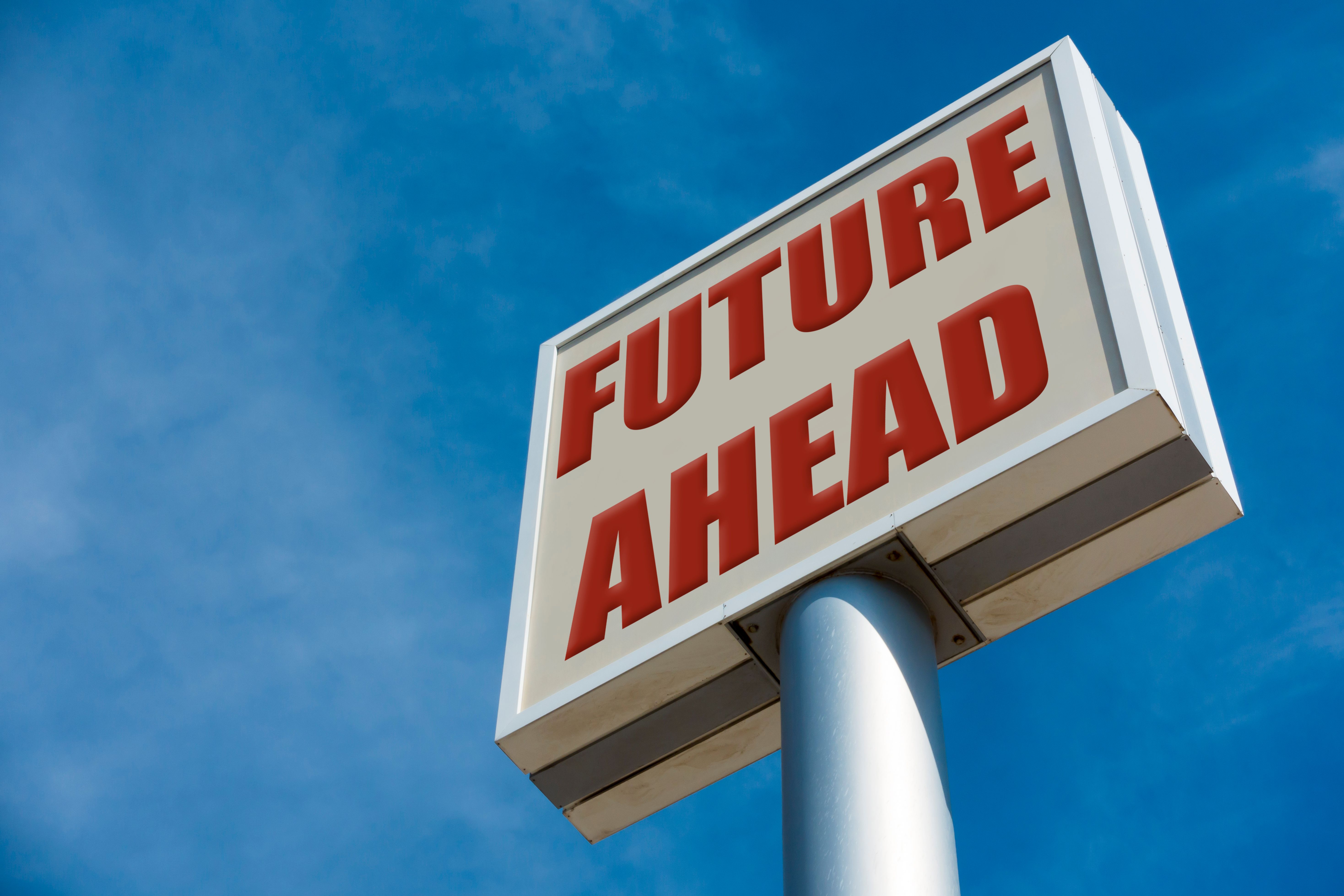 Futuro texto en gran cartelera