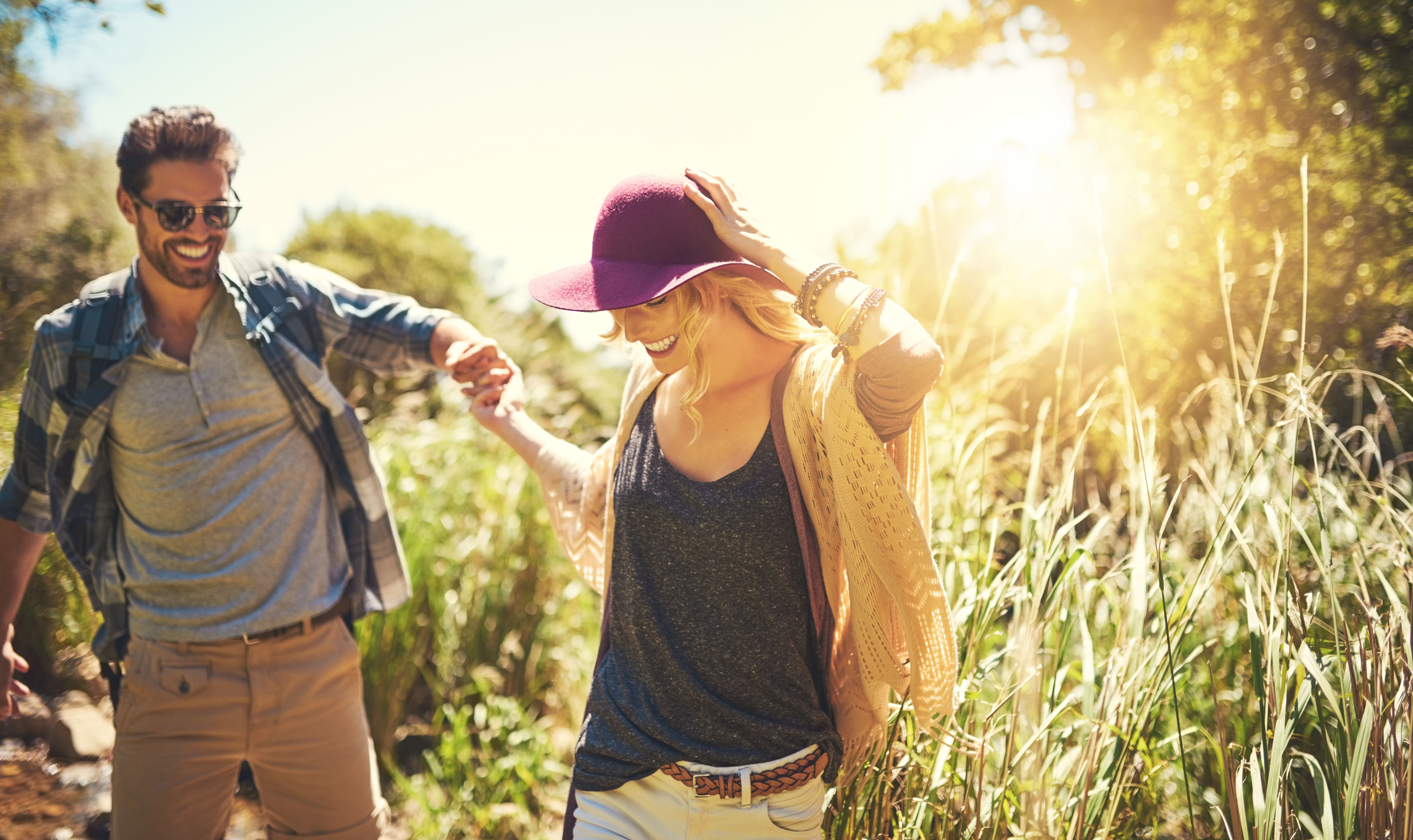 hiking couple