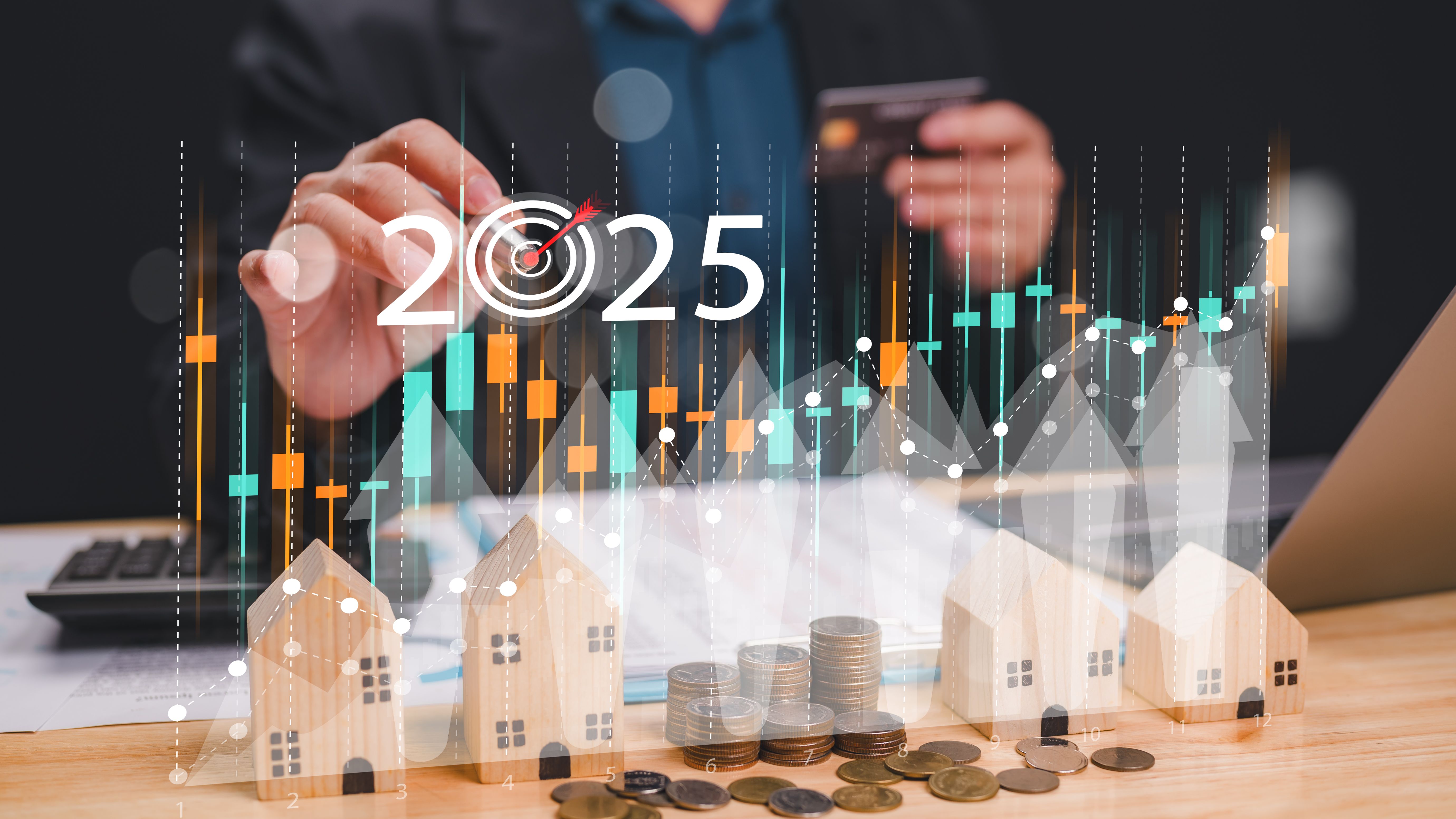 Savvy investor meticulously real estate weighs interest rates, investment opportunities, and loan options, seeking to maximize their financial well-being. banking, buy, debt, money, mortgage, business