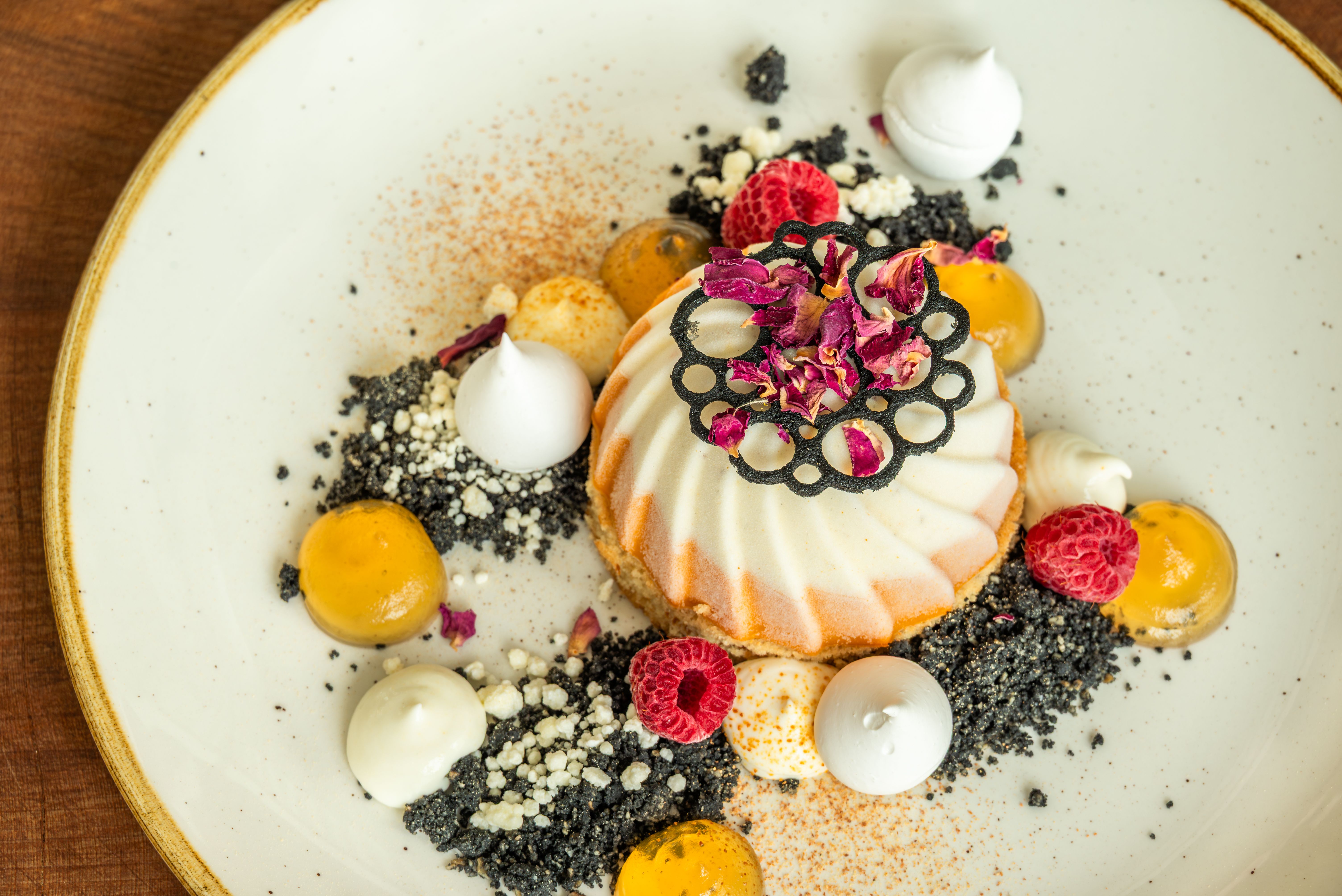 plated dessert