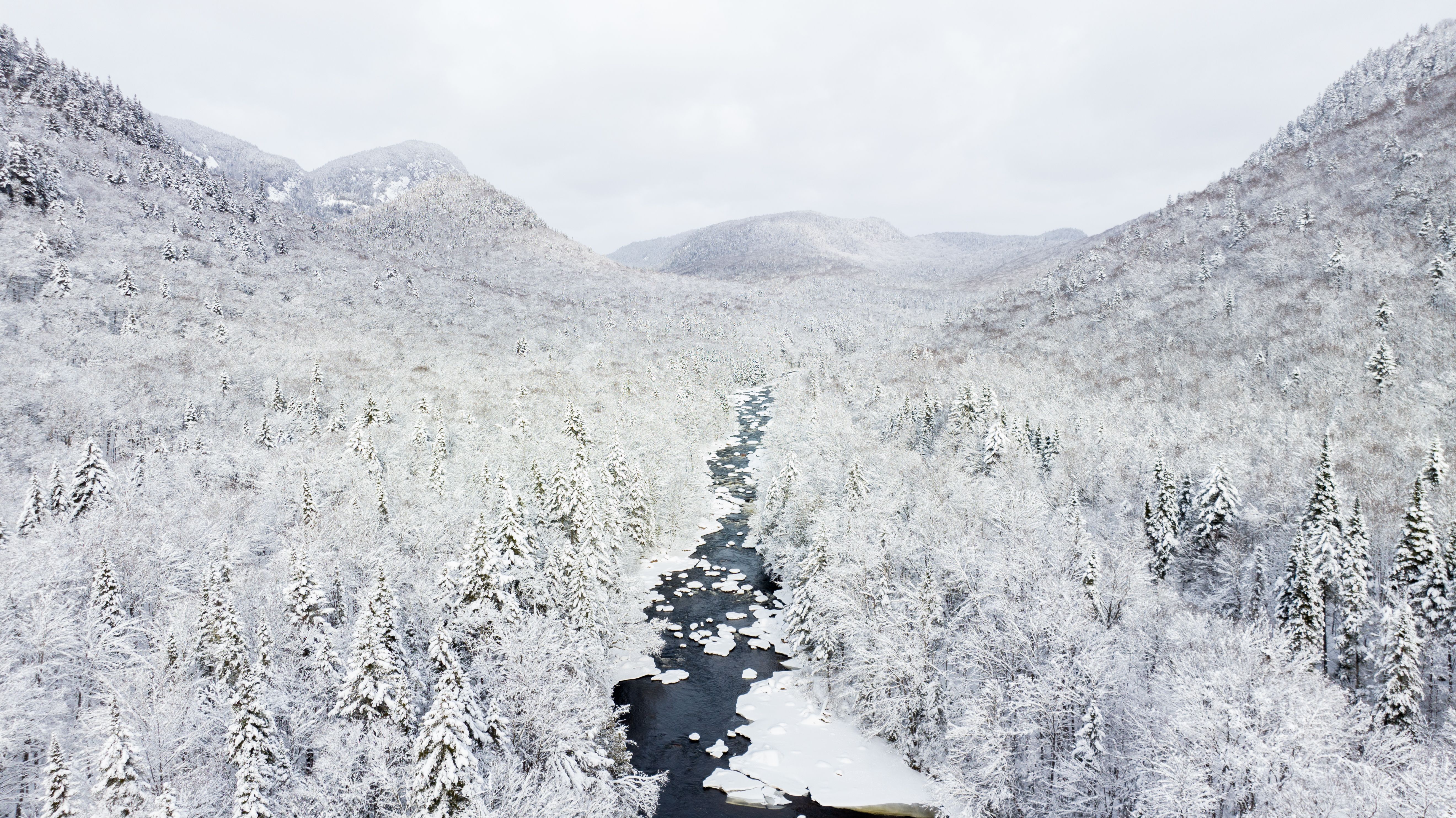 quebec winter landscape