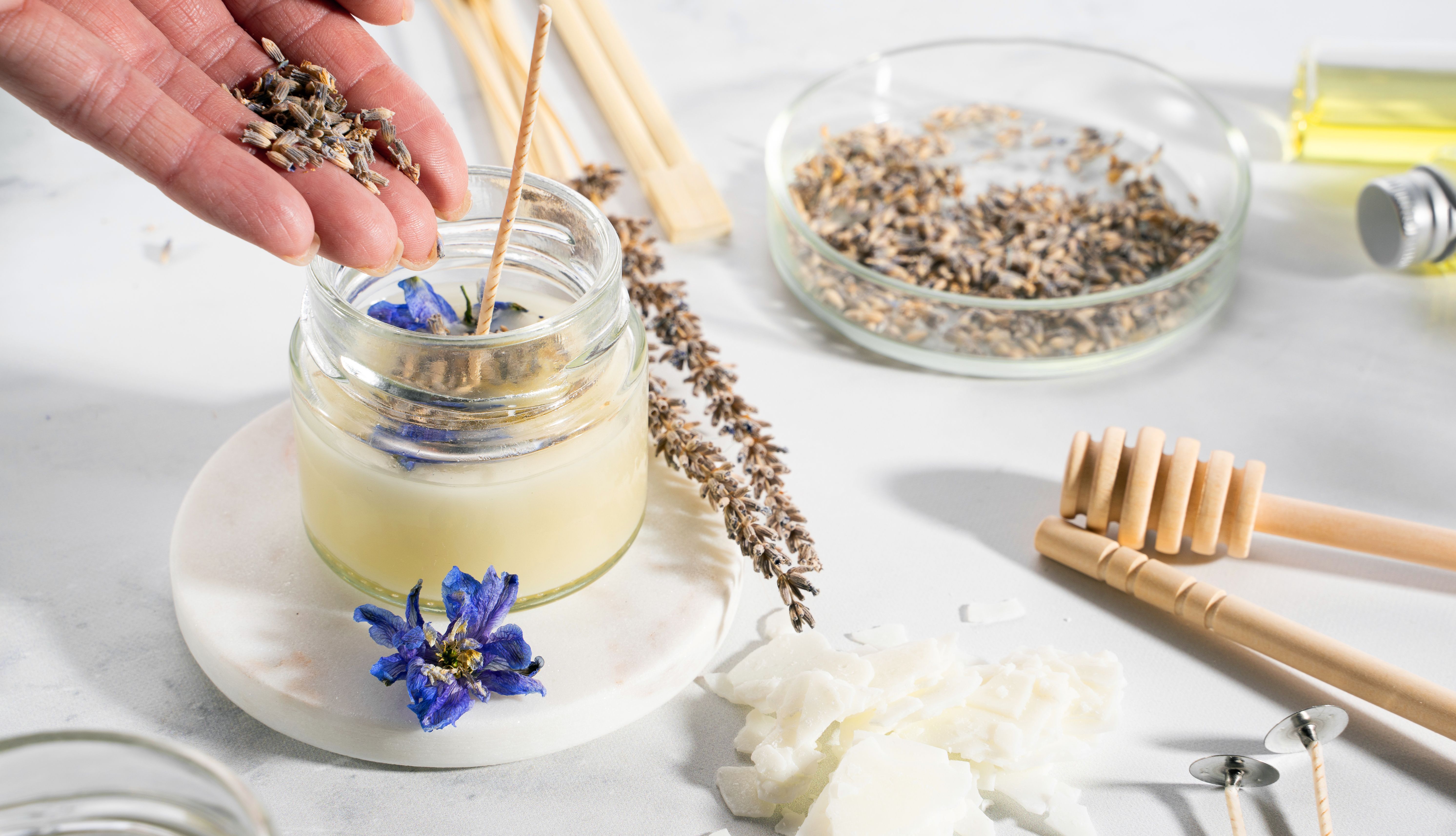 sustainable candle making