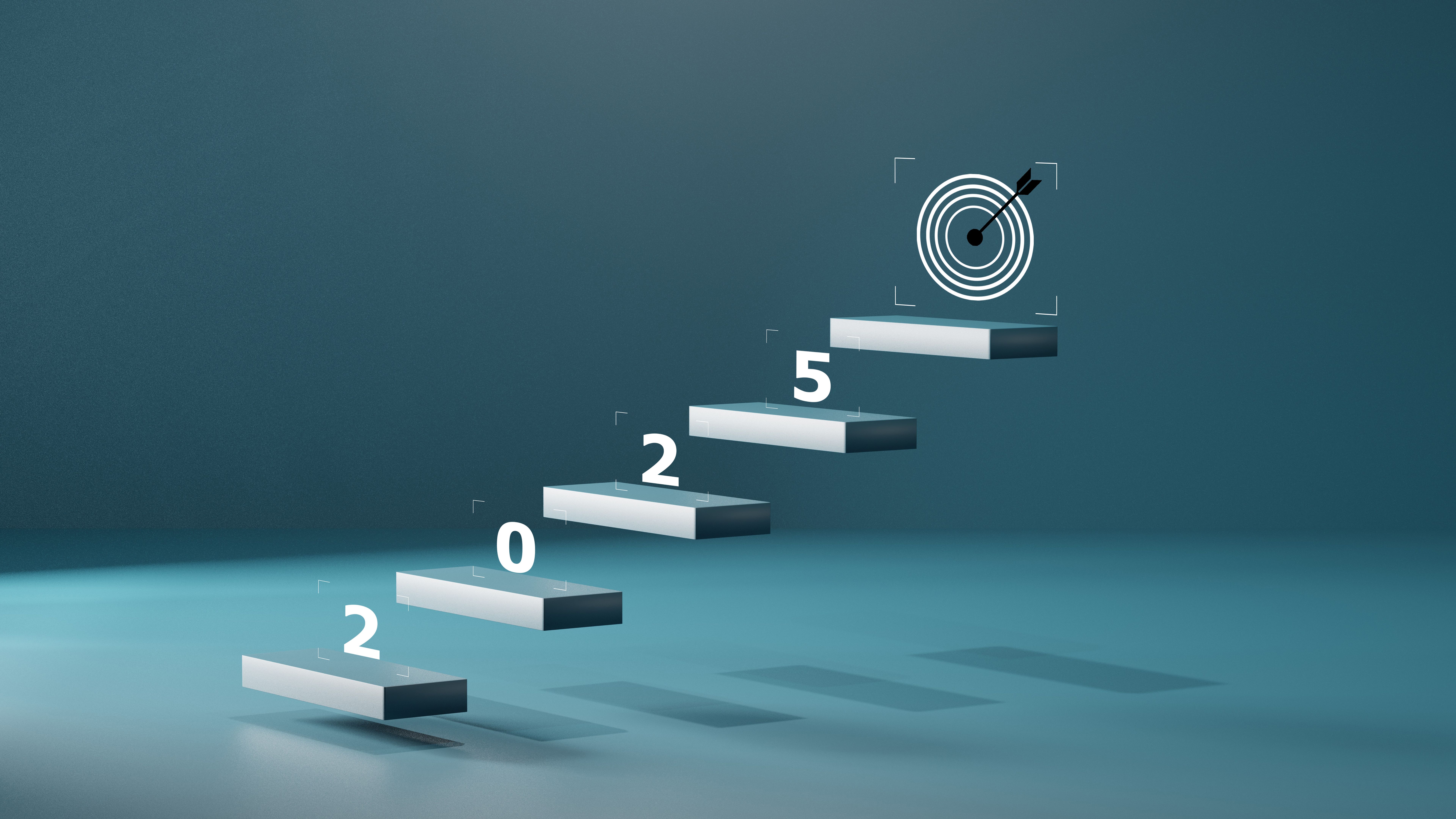 Countdown to 2025. Loading year from 2024 to 2025. New year start concept