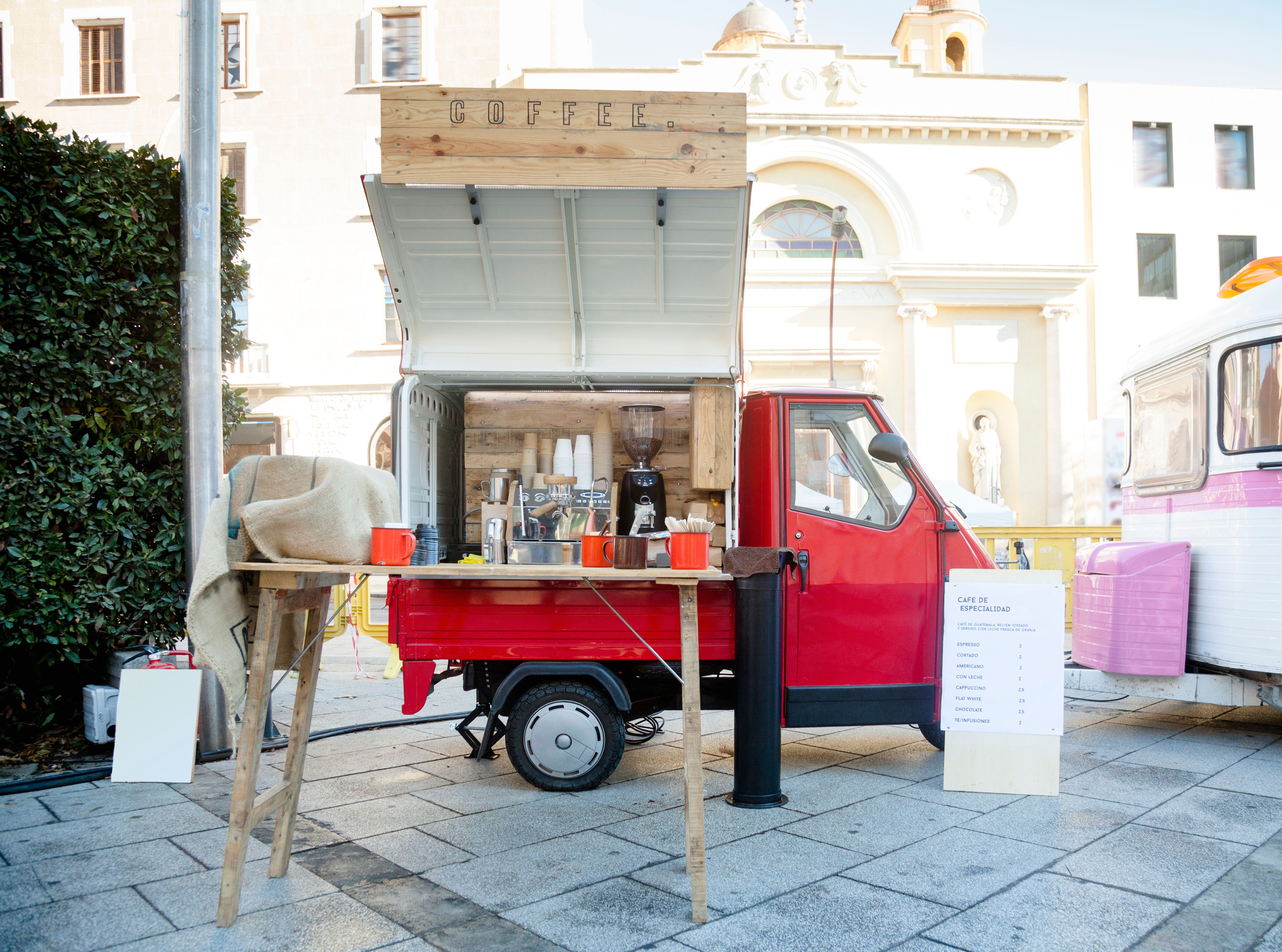 mobile coffee cart
