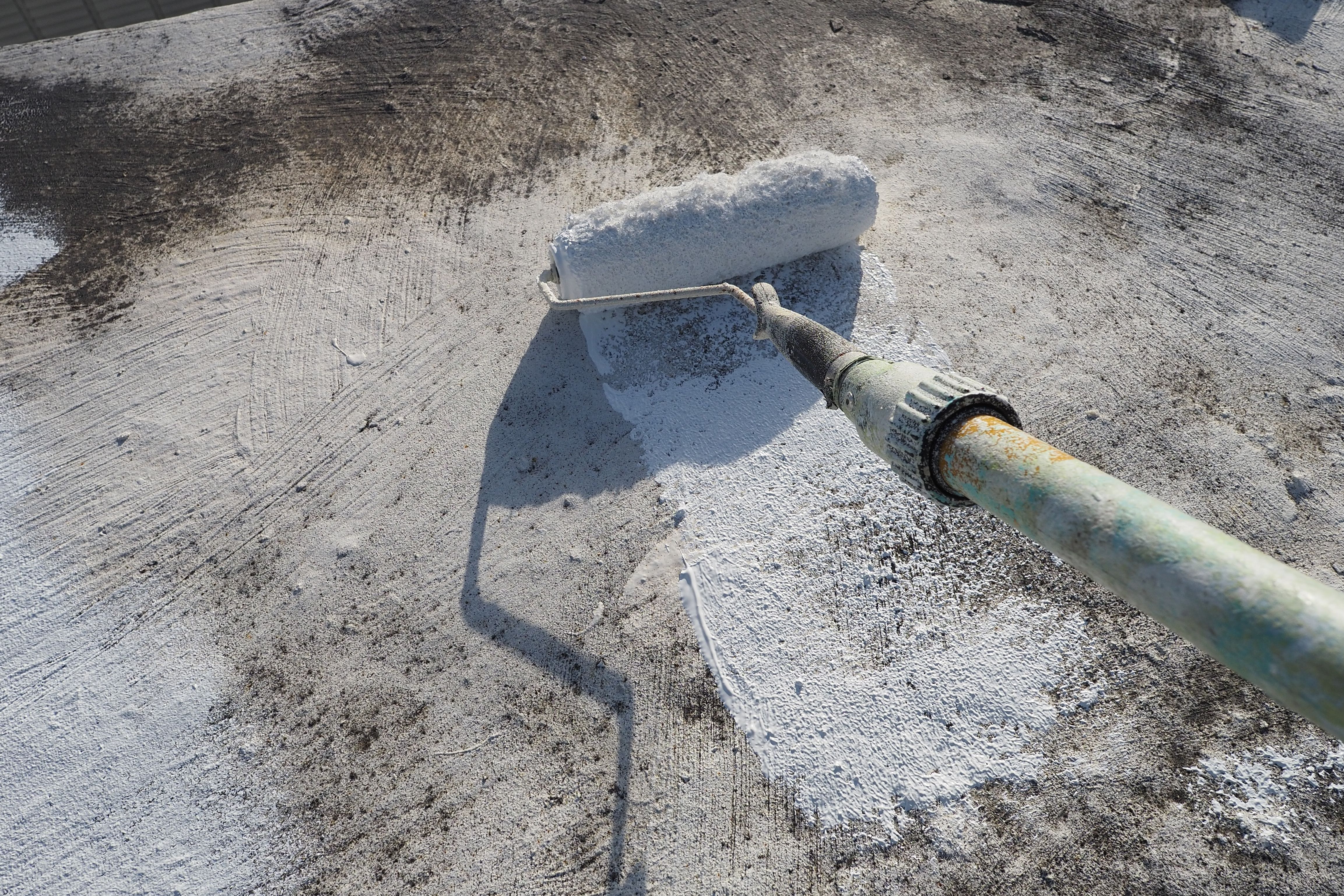 roof coating application