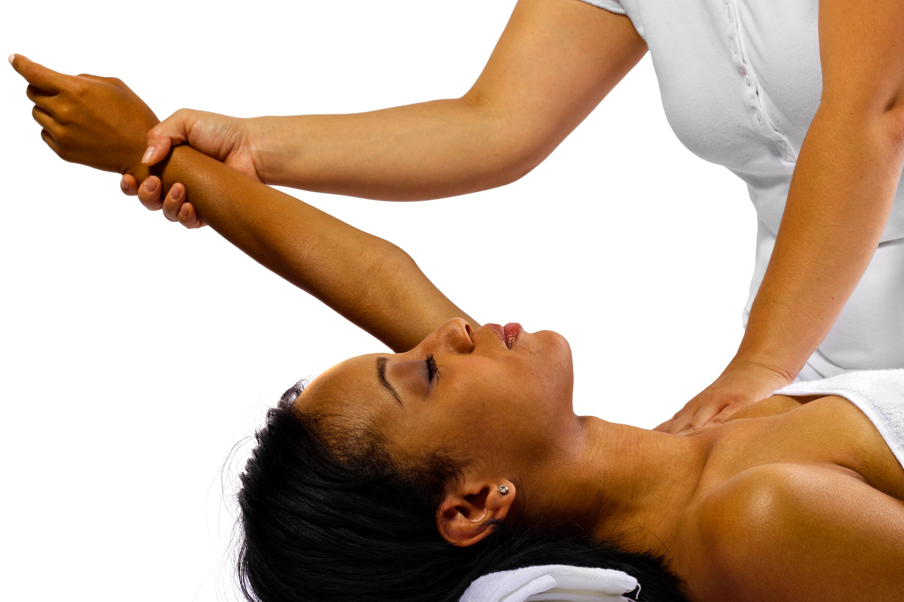 African Amercian Female Getting Physical Therapy African Amercian Female Getting Physical Therapy