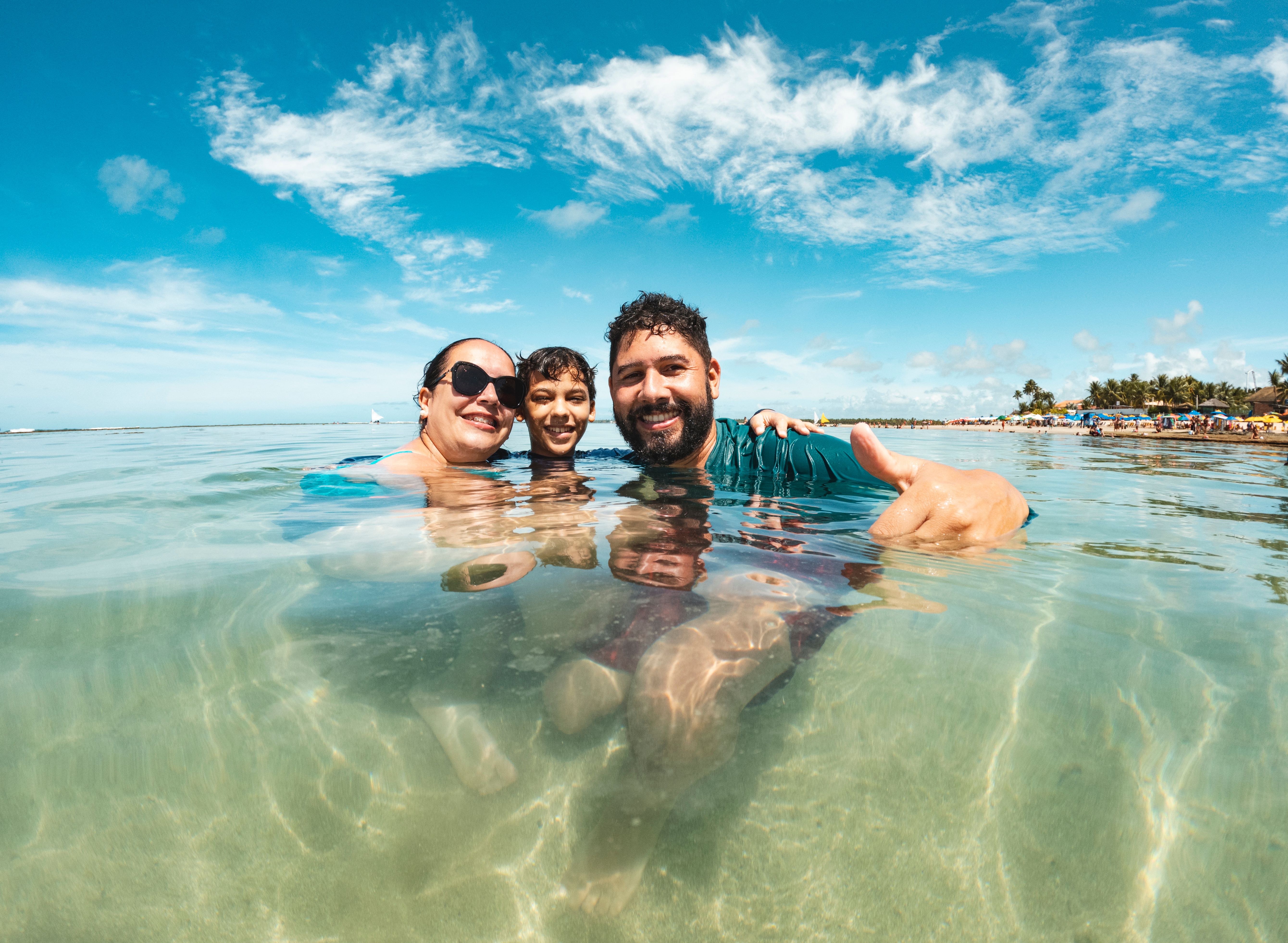 beach family