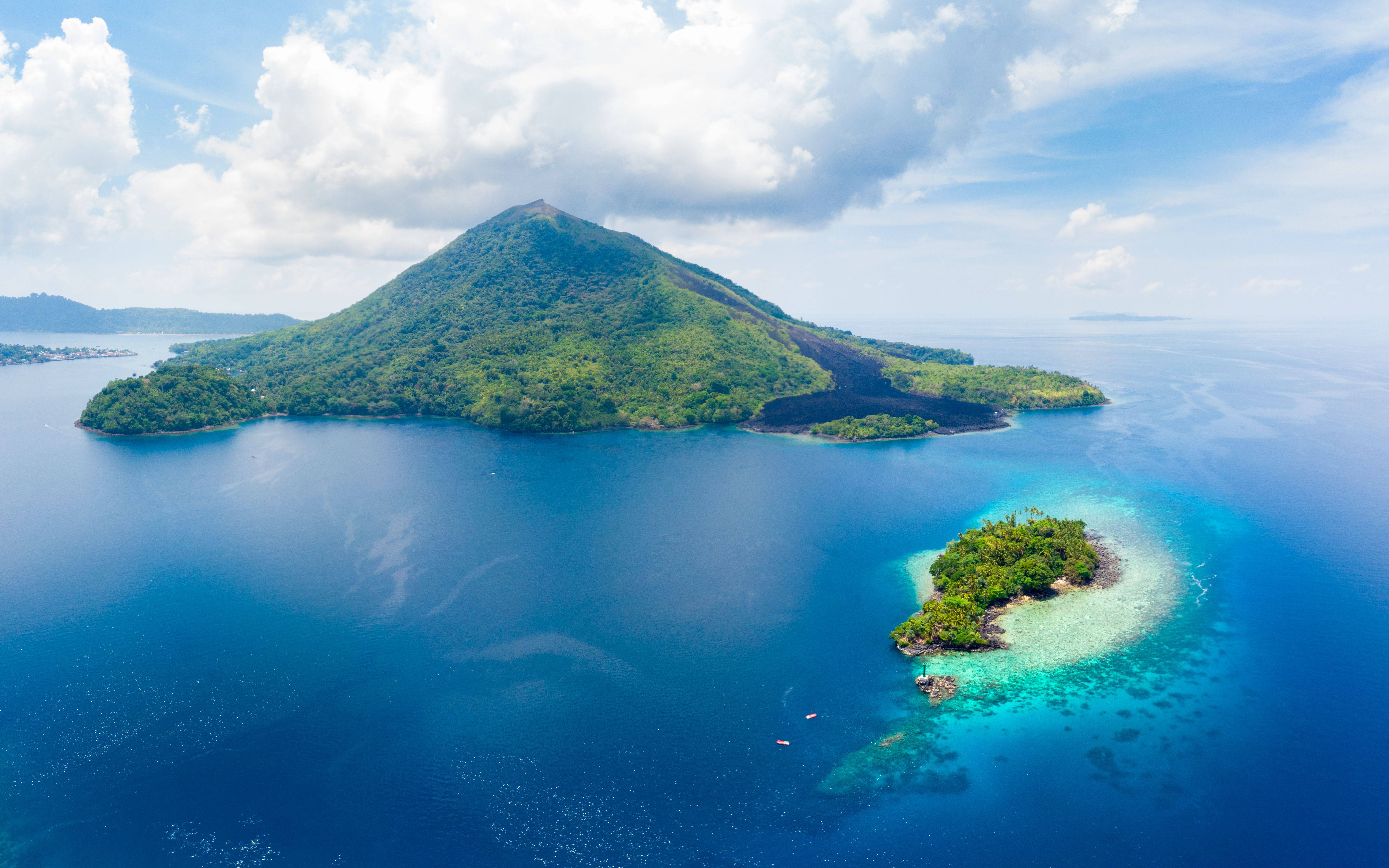 volcanic island