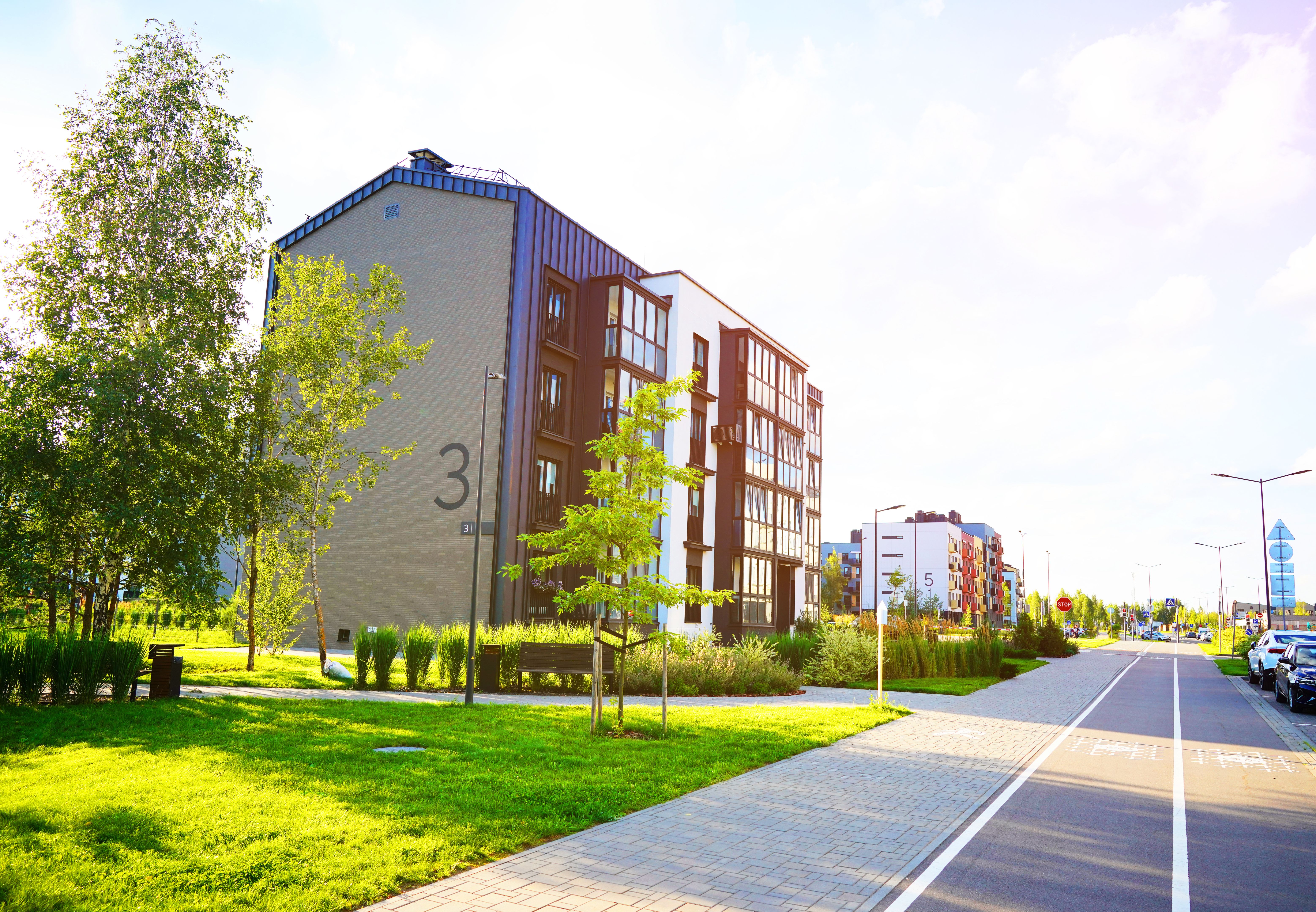 modern residential complex