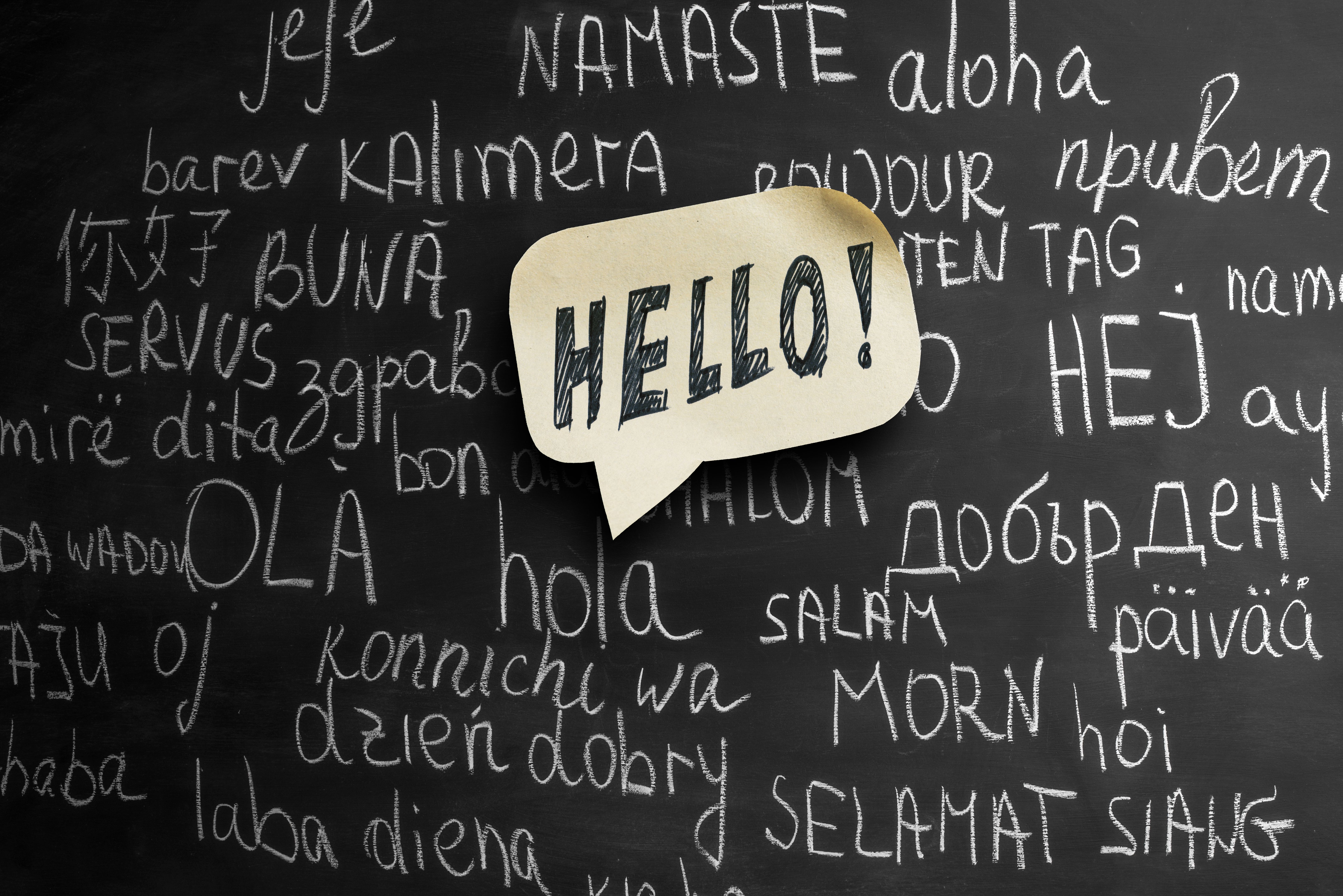 Hello in many languages