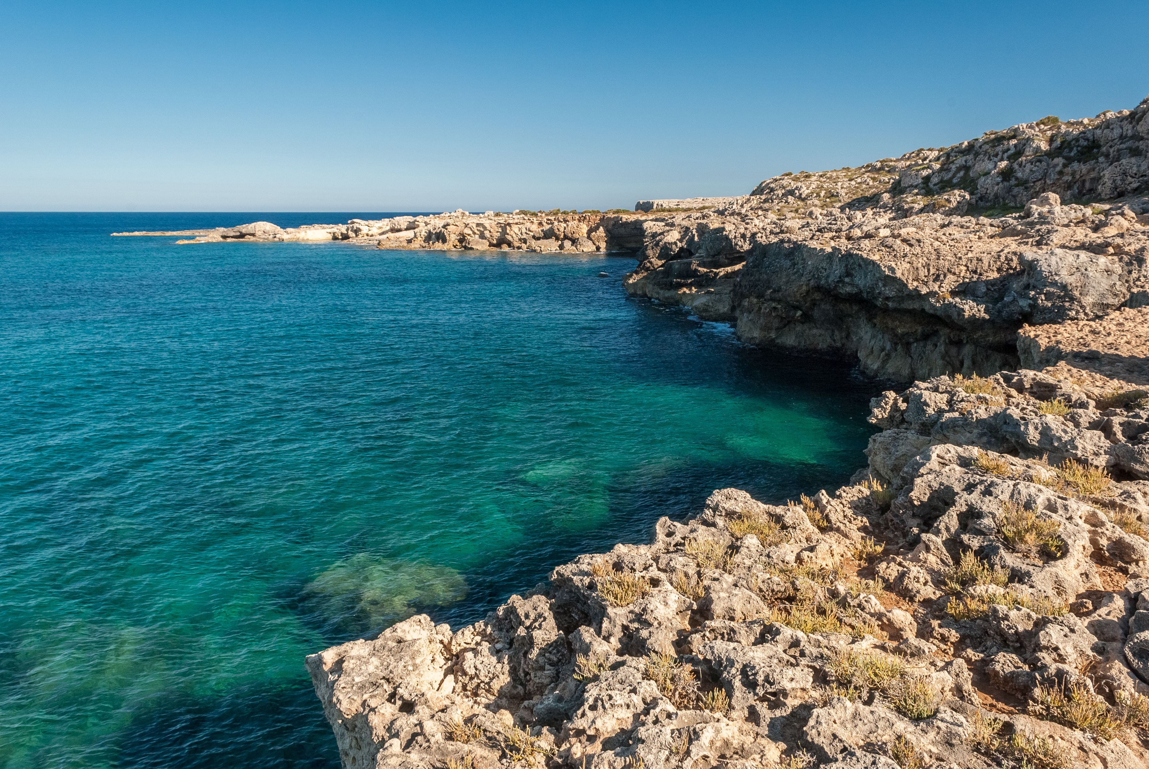 Coastline in the natural reserve of Plemmirio, near Siracusa (eastern Sicily) Coastline in the natural reserve of Plemmirio, near Siracusa (eastern Sicily)
