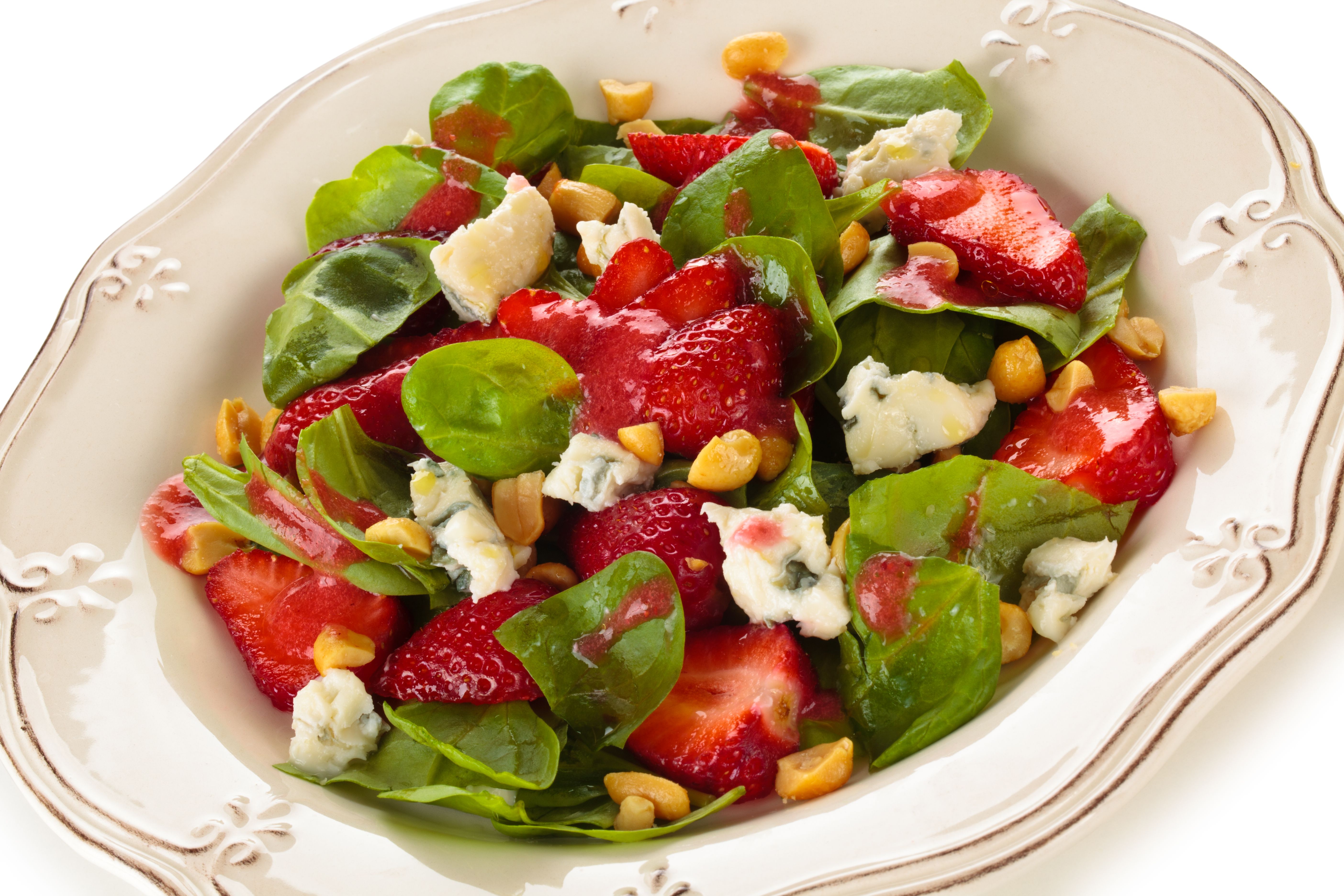 strawberry spinach salad