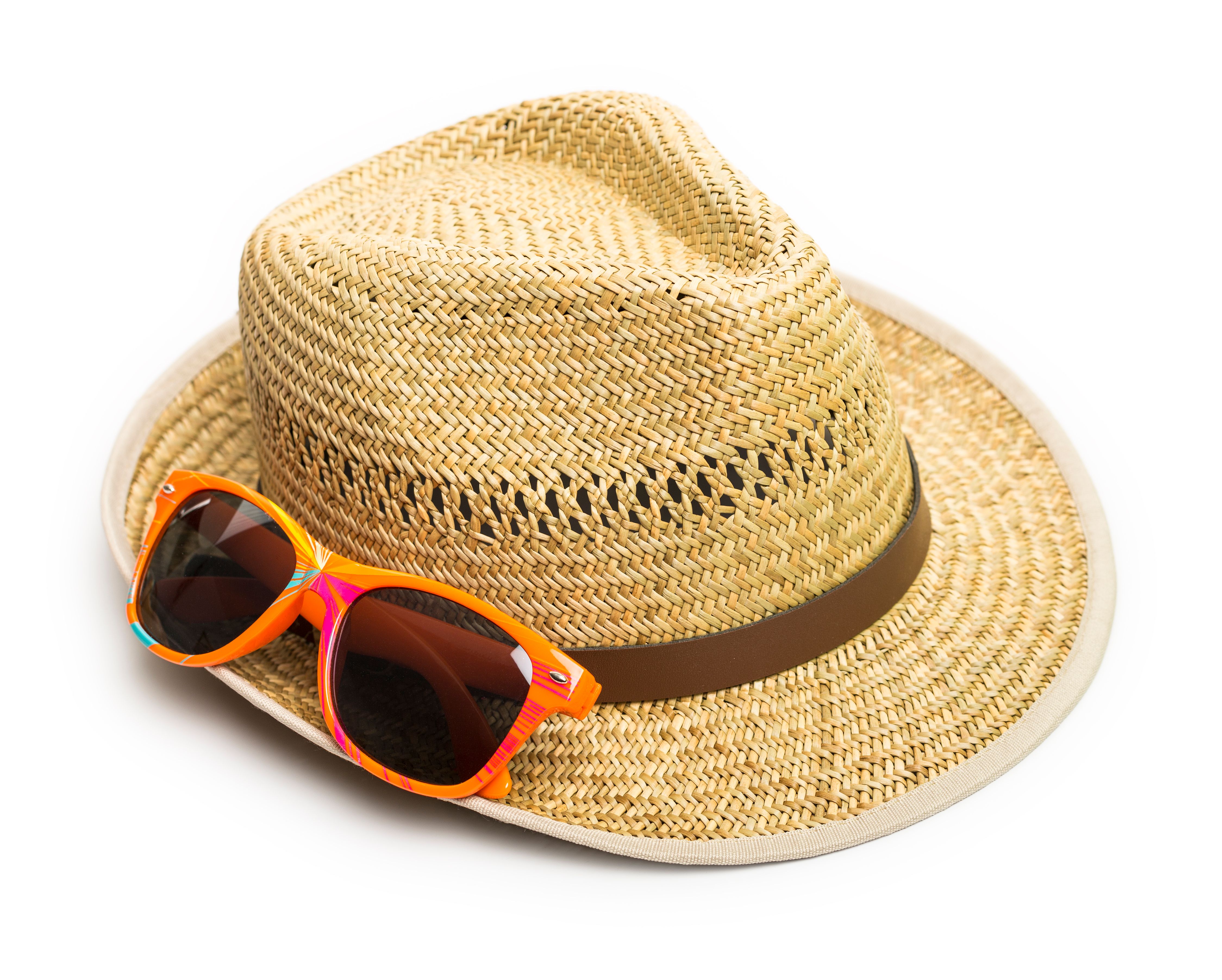 straw hat sunglasses