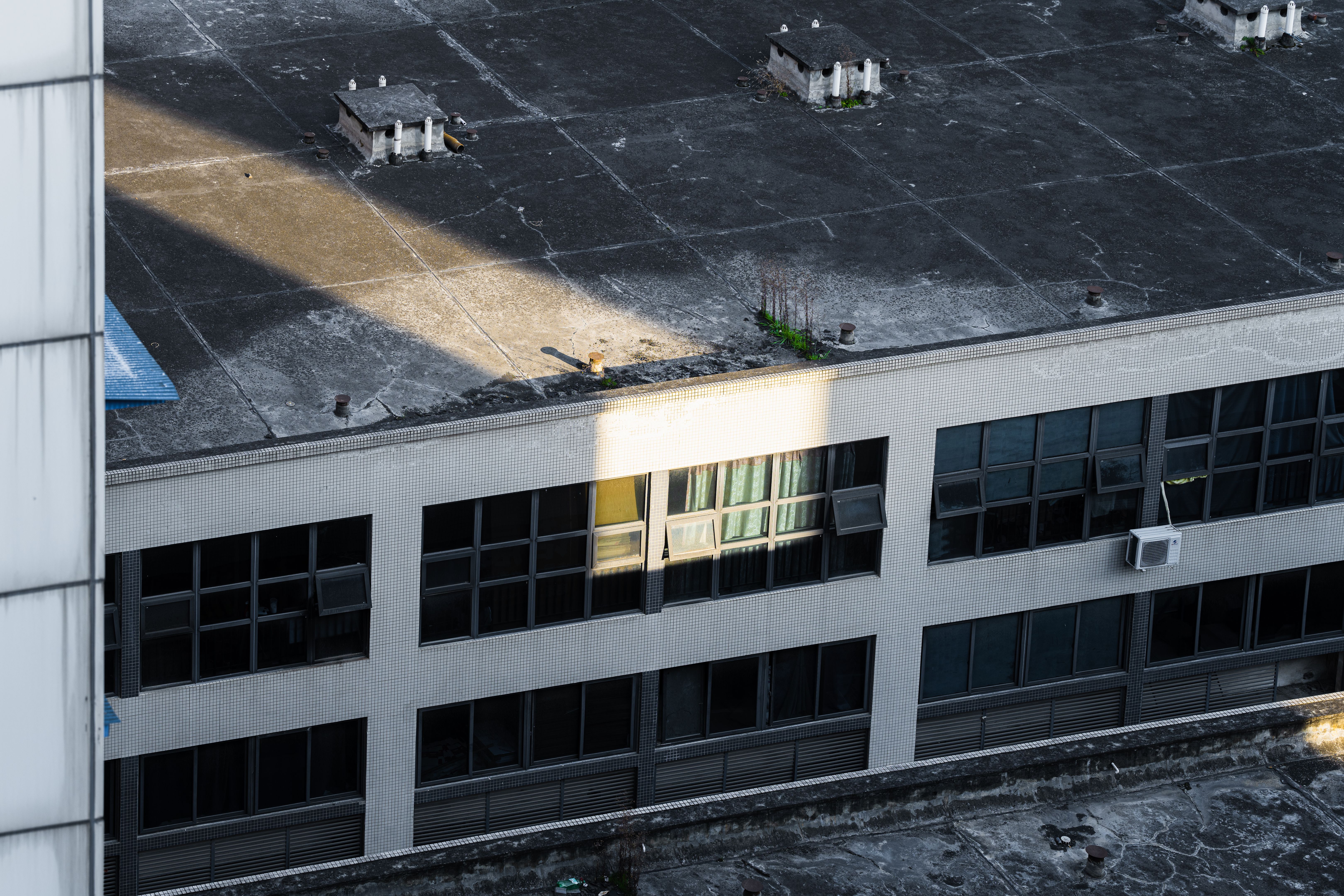 City industrial park on a sunny day