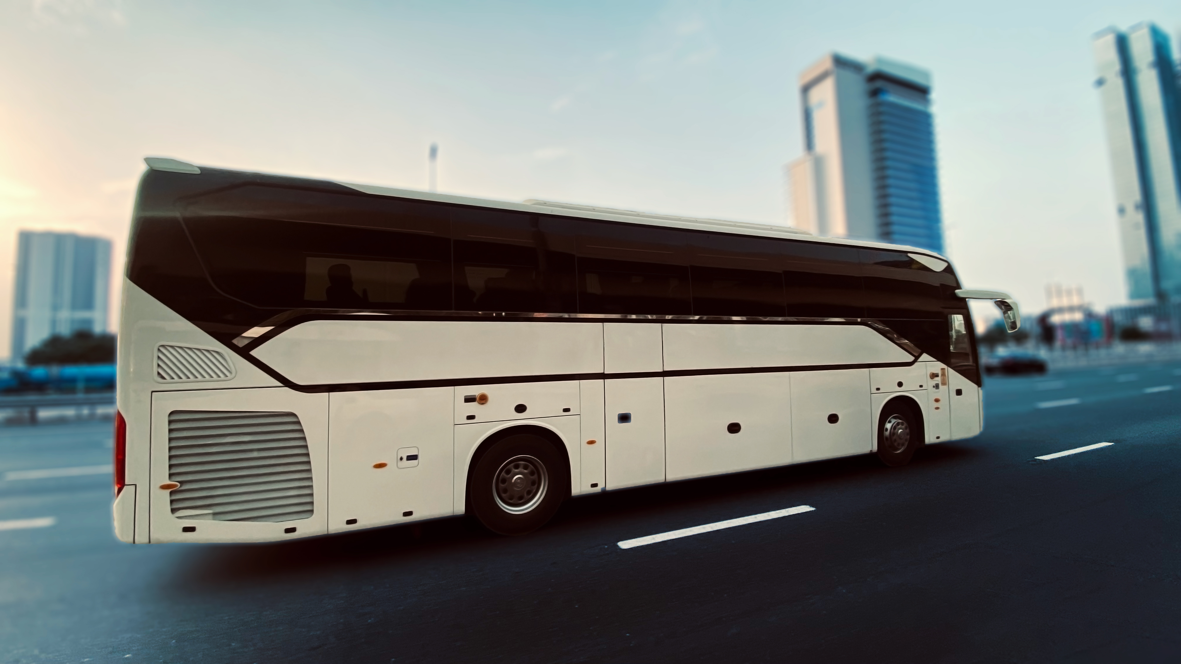 Tour bus in Dubai