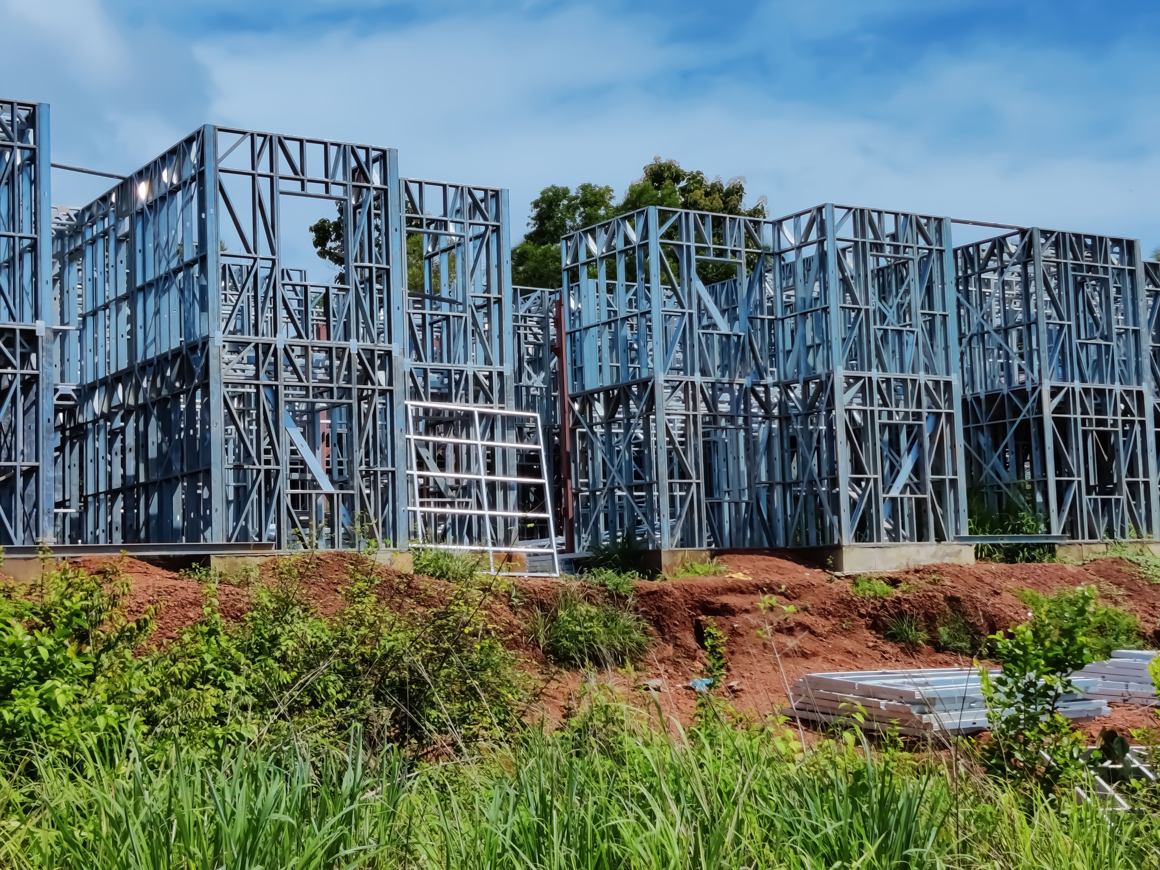 construção steel frame