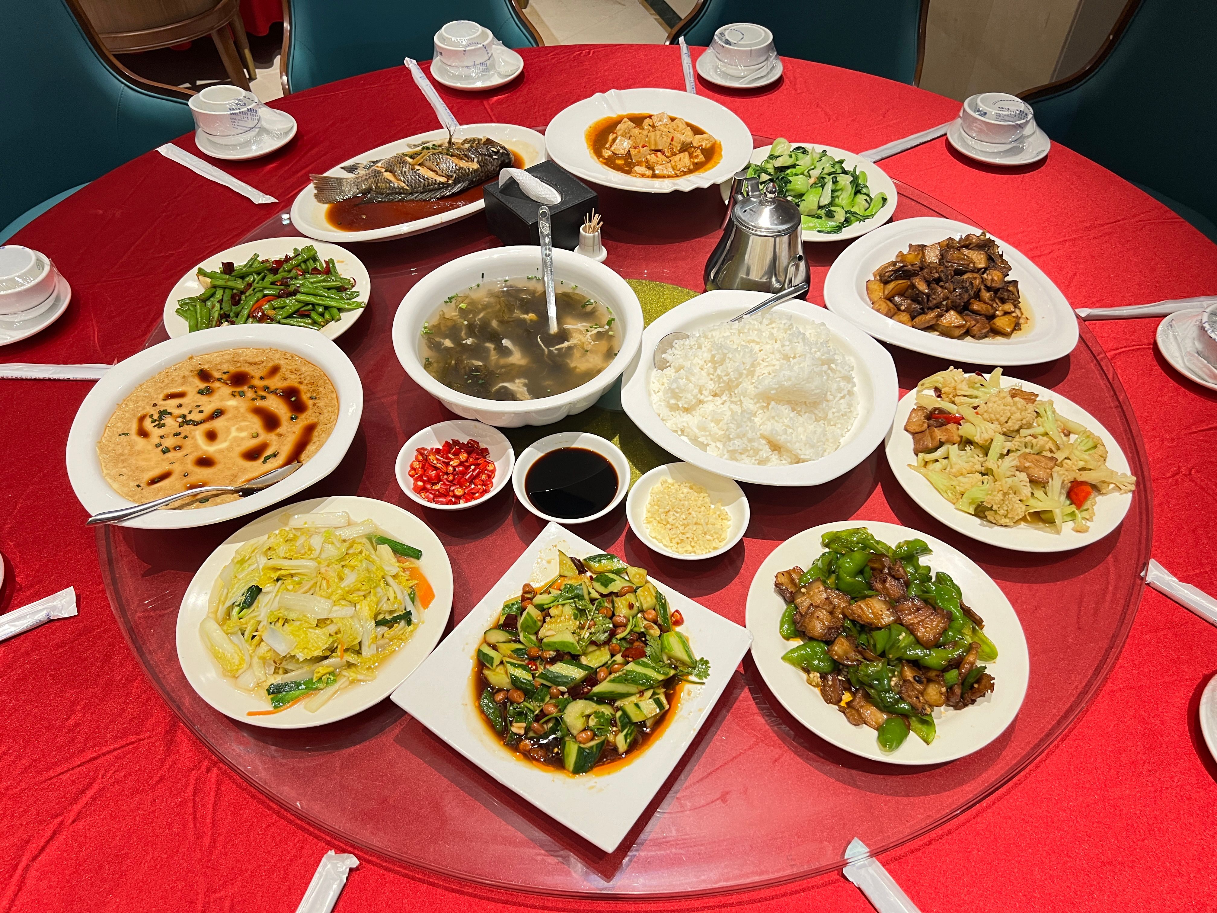 chinese dinner setup