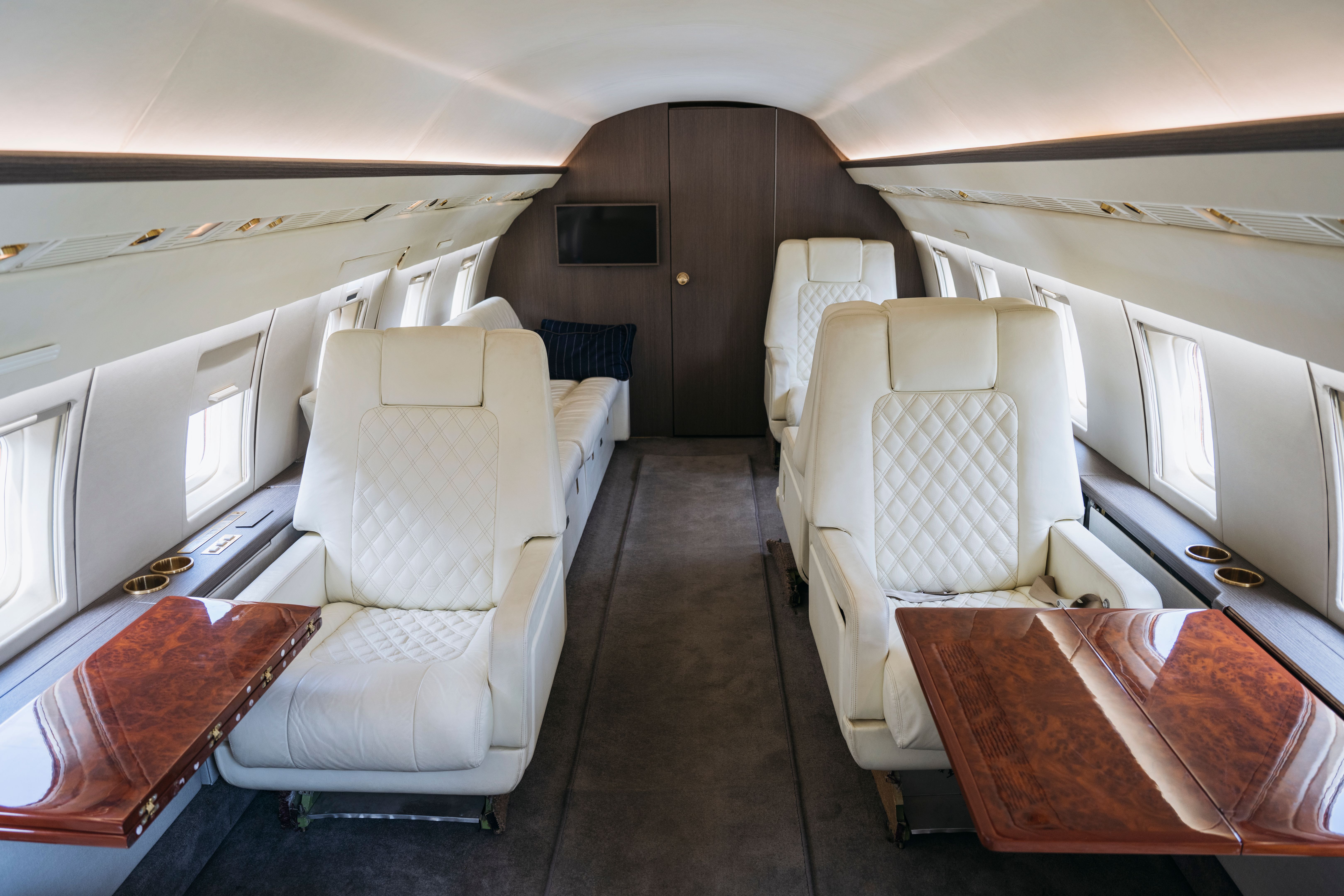 luxury jet interior